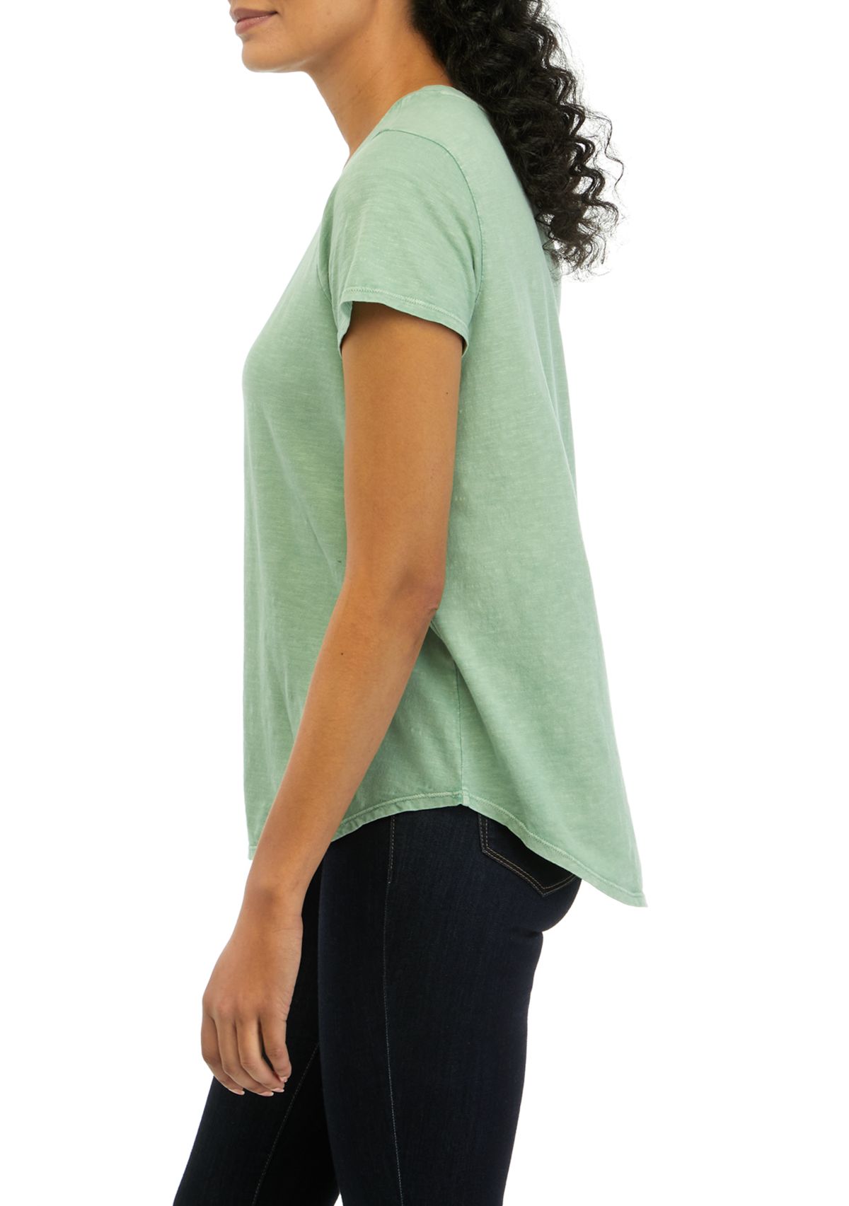 Womens Short Sleeve Crew T-Shirt 