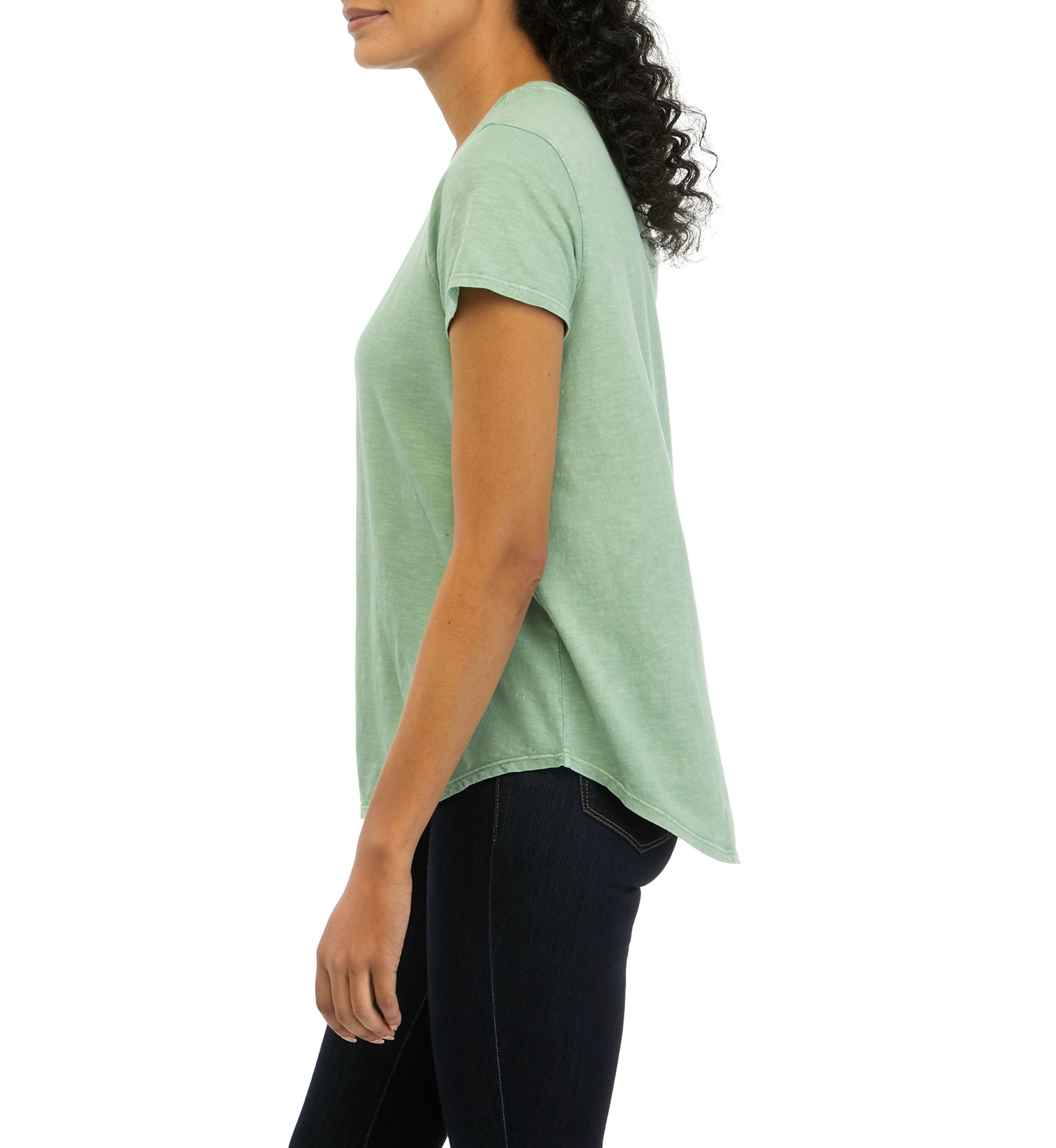 Womens Short Sleeve Crew T-Shirt 