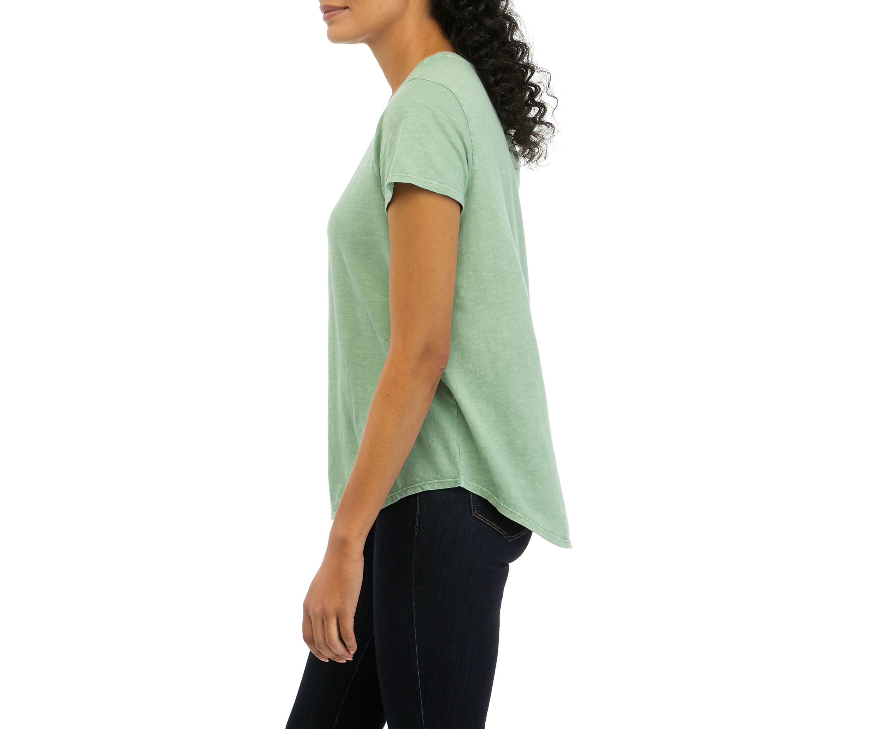 Womens Short Sleeve Crew T-Shirt 