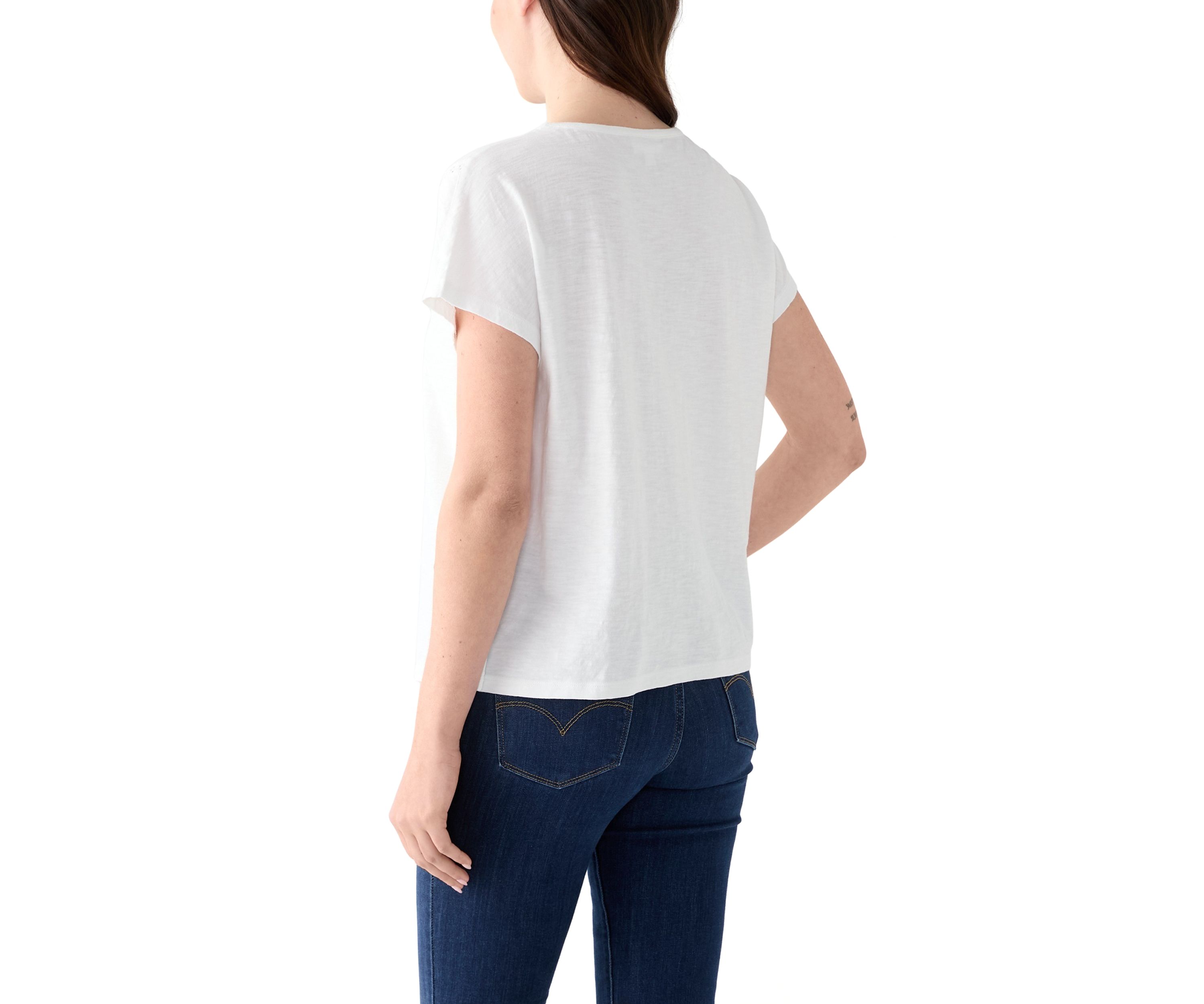 Womens Short Sleeve Inset T-Shirt