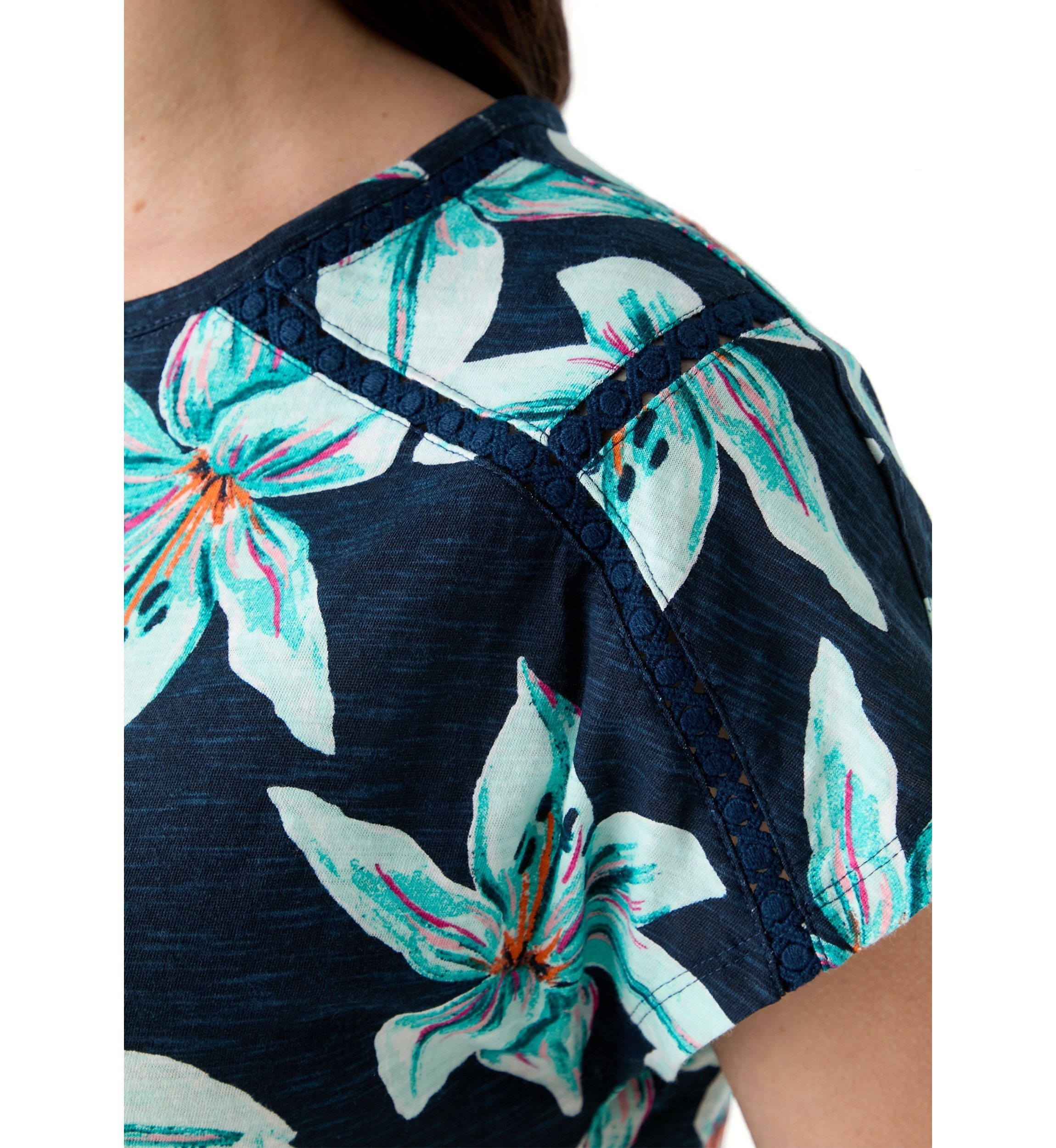 Womens Short Sleeve Printed Top 