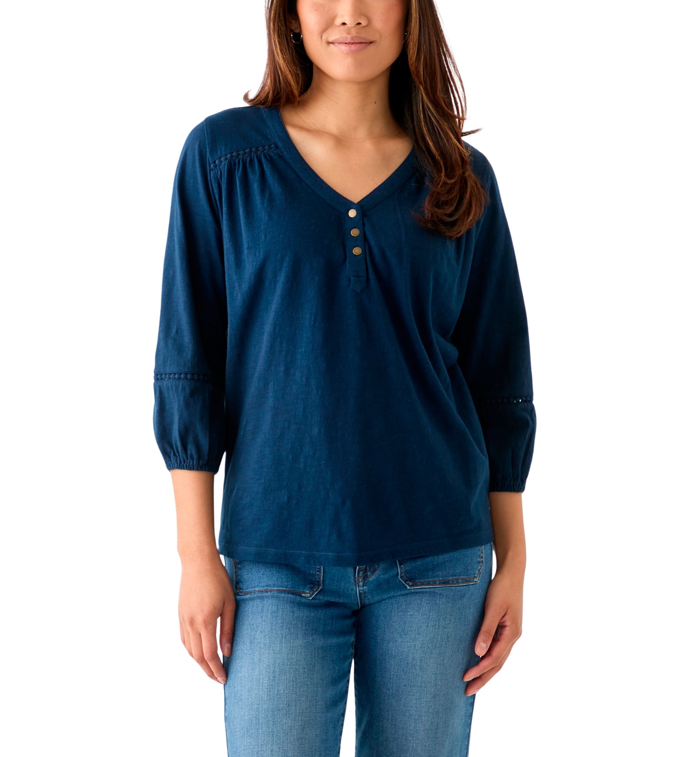 Womens Henley Top
