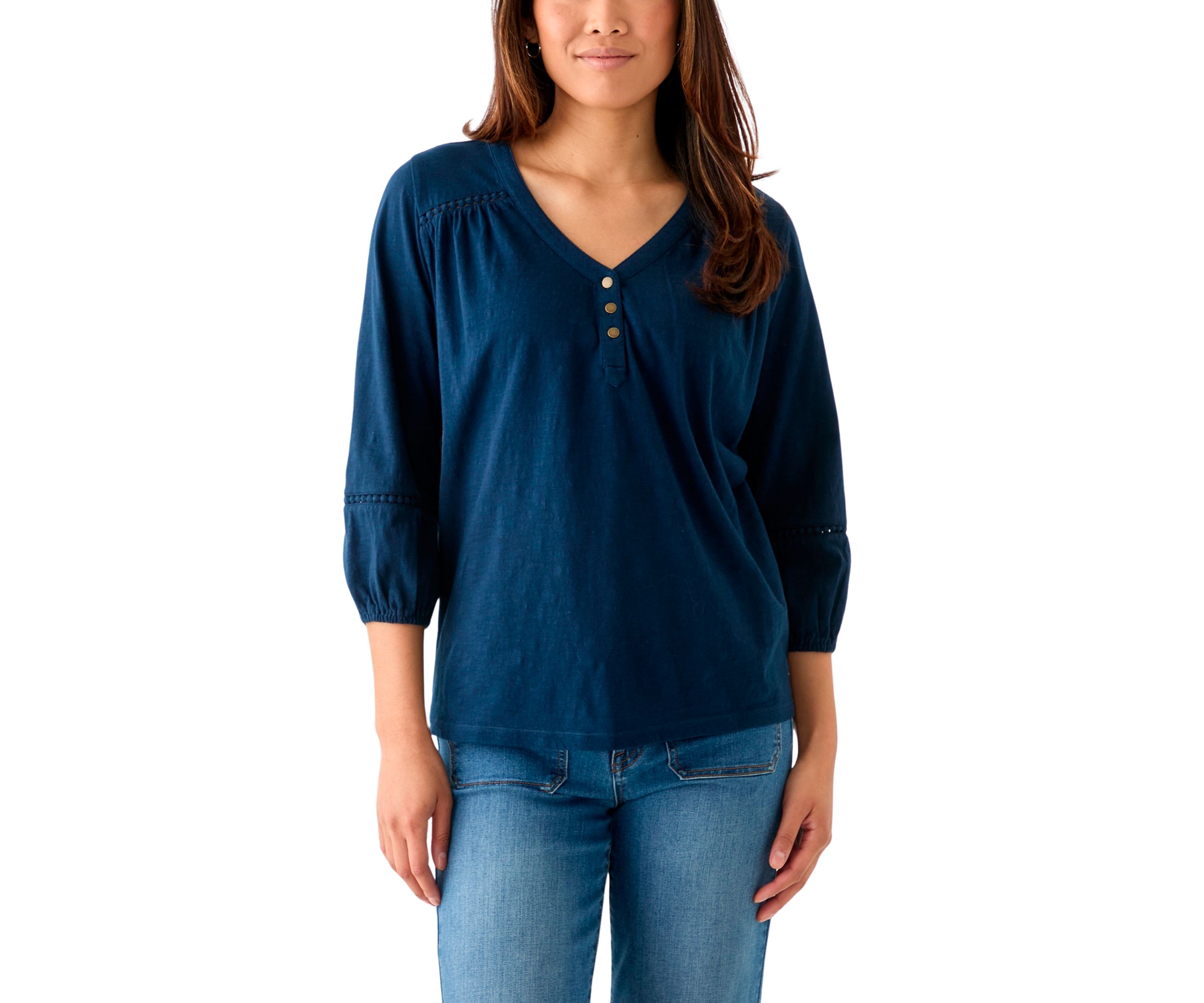 Womens Henley Top