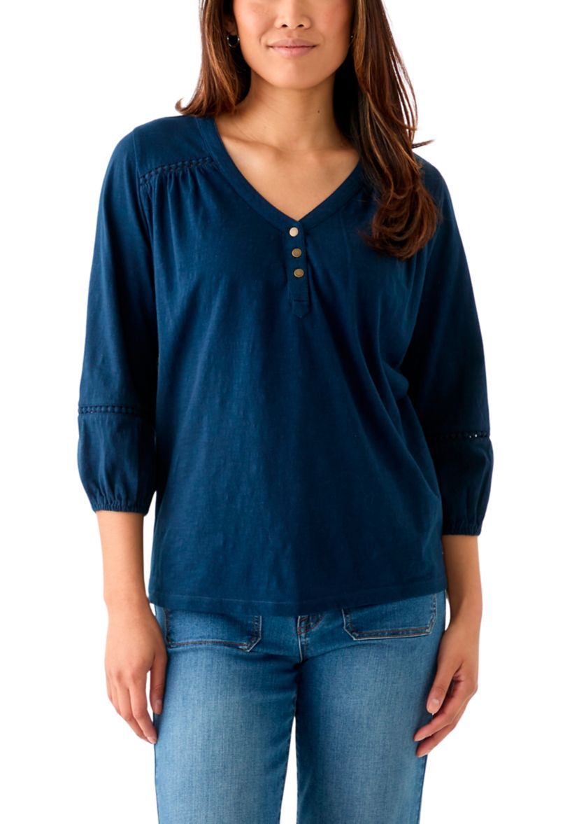 Womens Henley Top