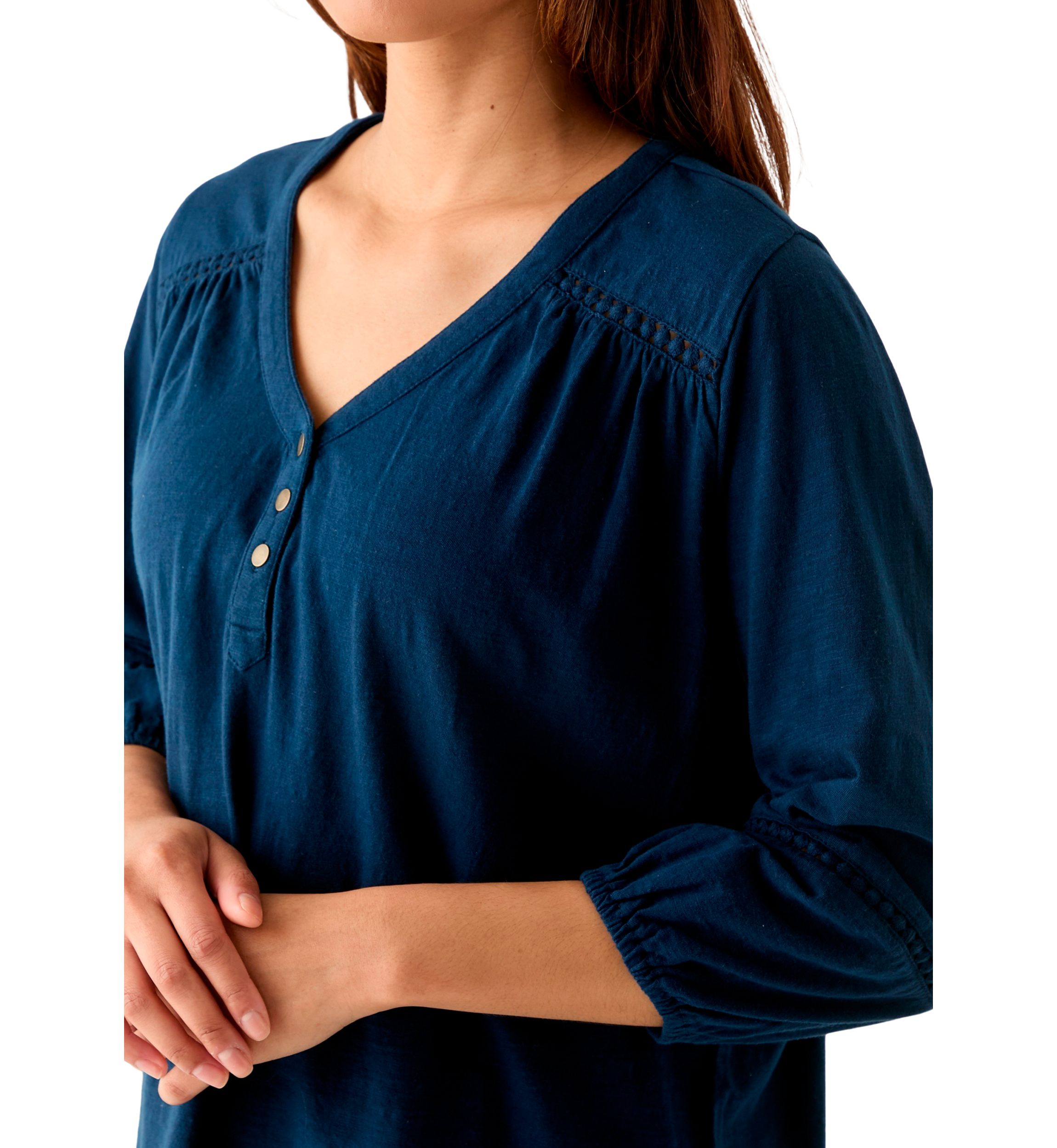 Womens Henley Top