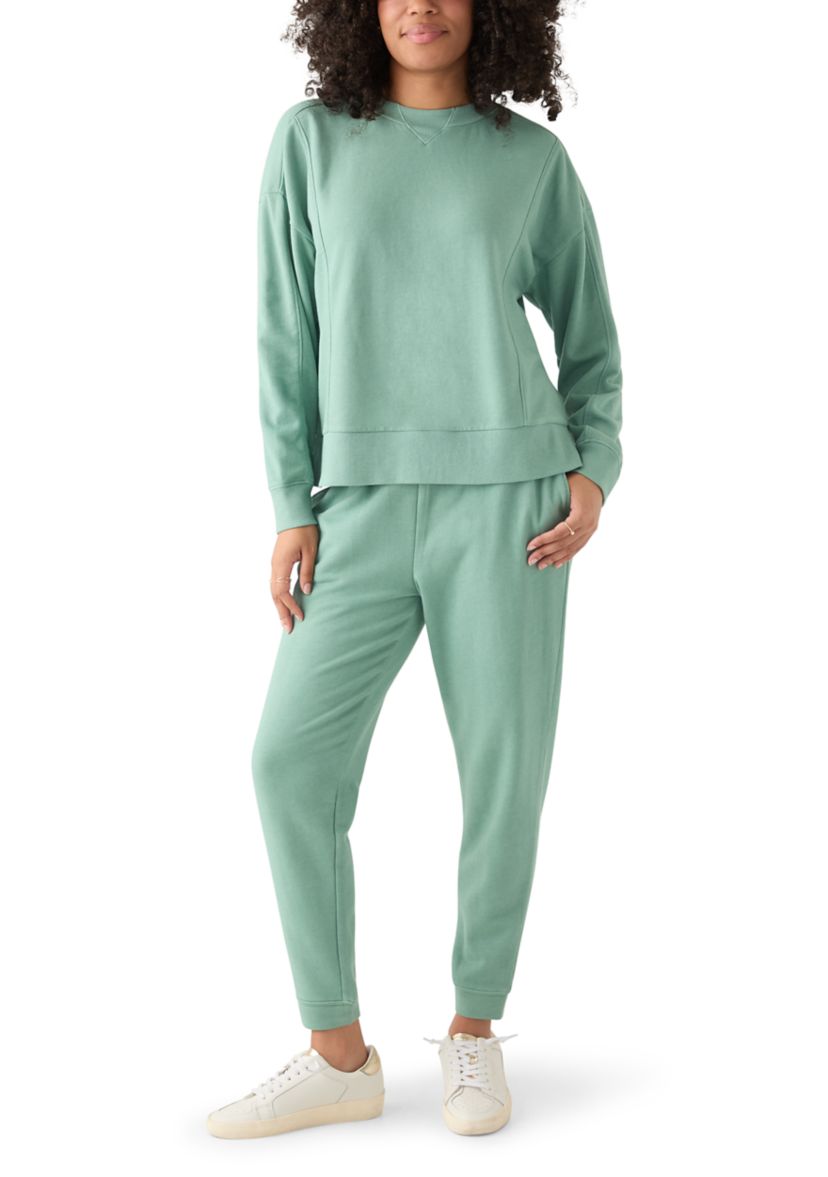 Womens Long Sleeve Seamed Sweatshirt