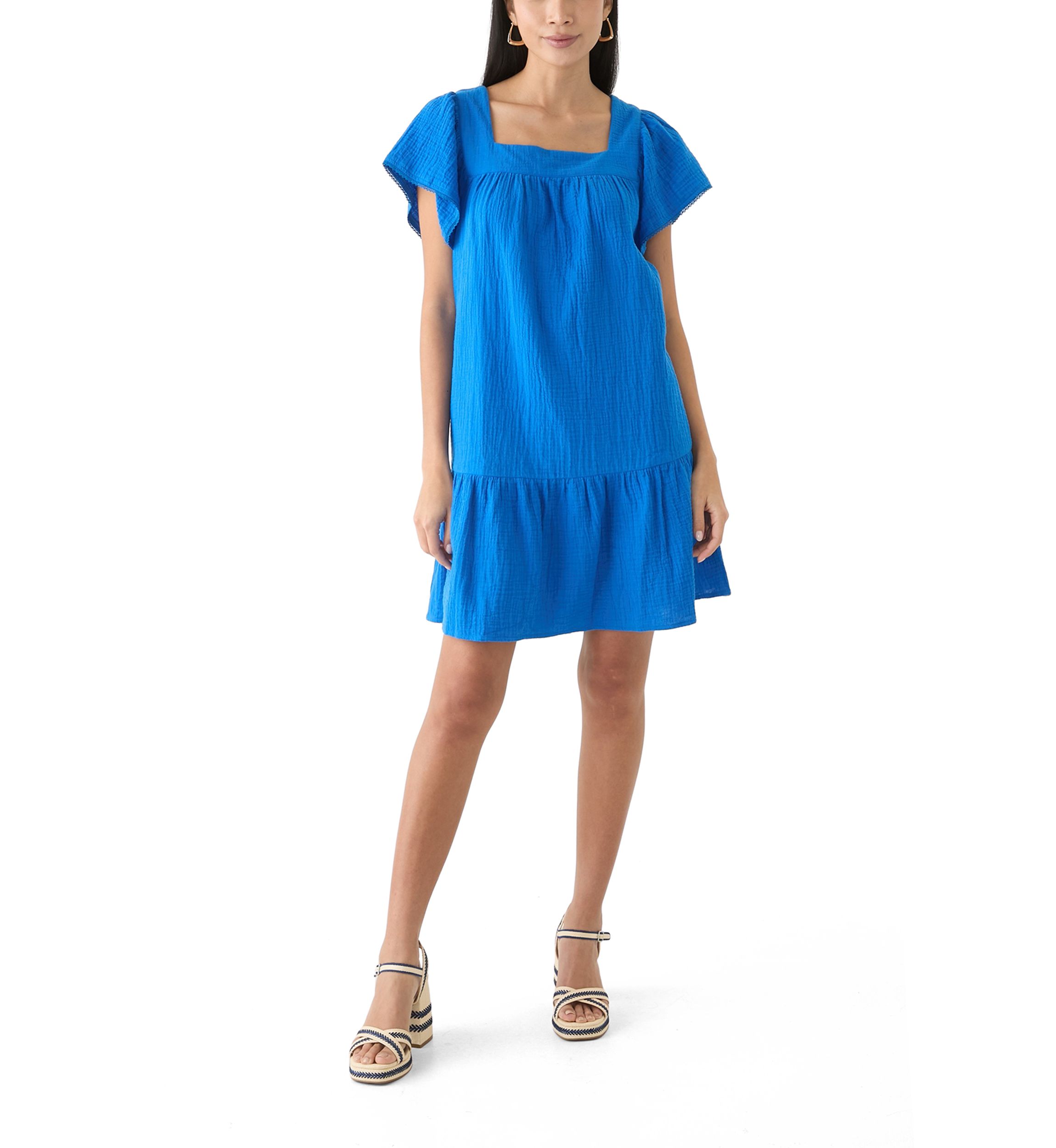 Womens Square Neck Mini Dress