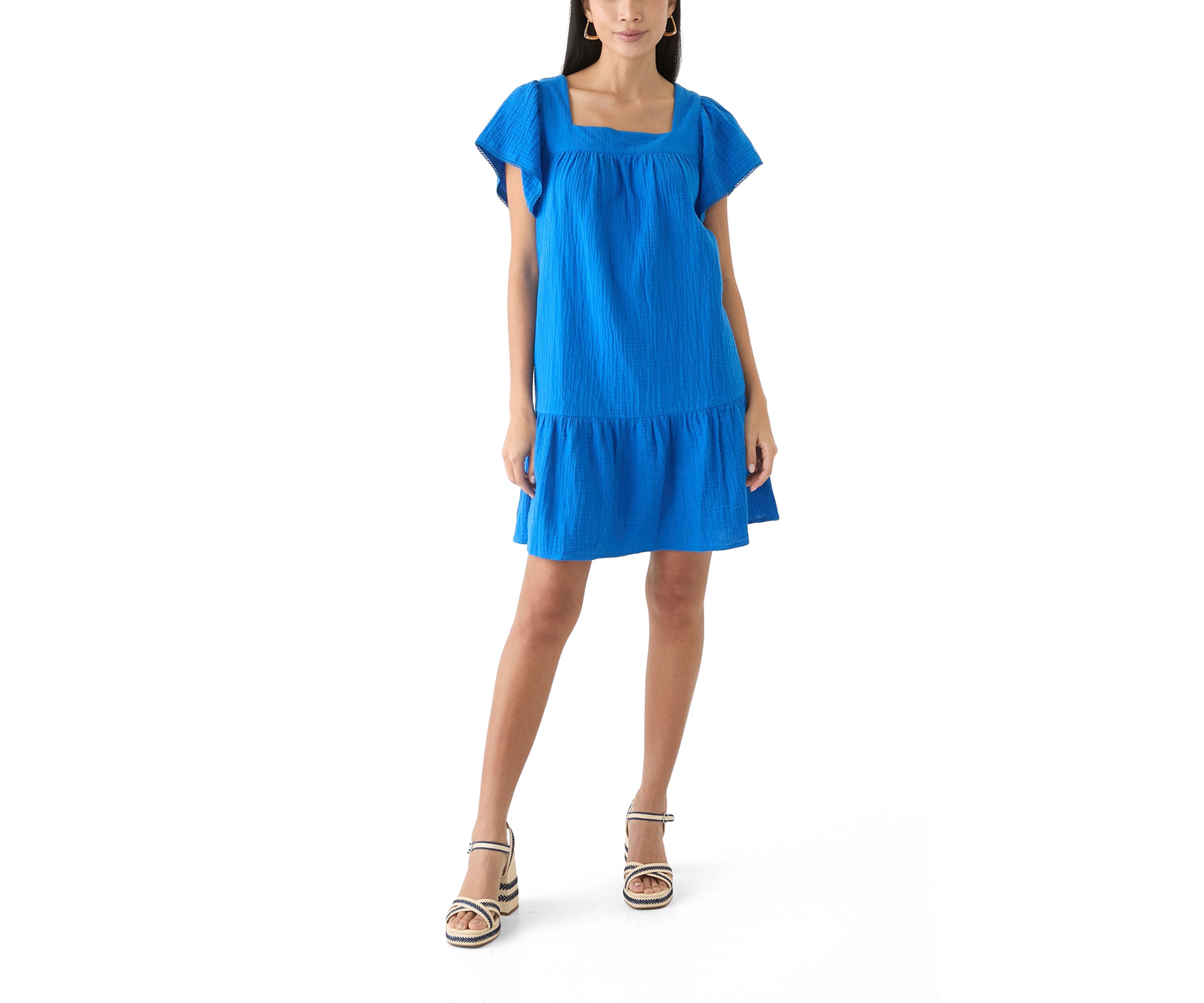 Womens Square Neck Mini Dress