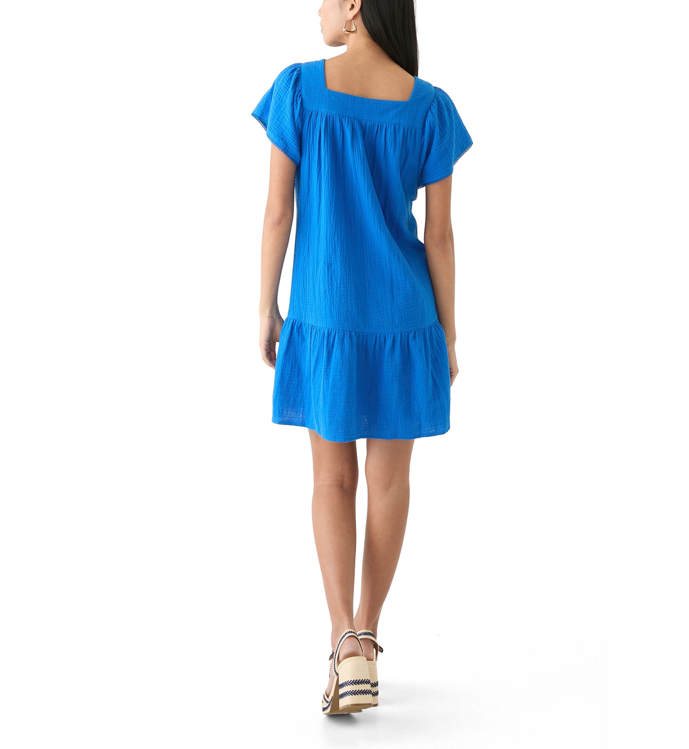 Womens Square Neck Mini Dress