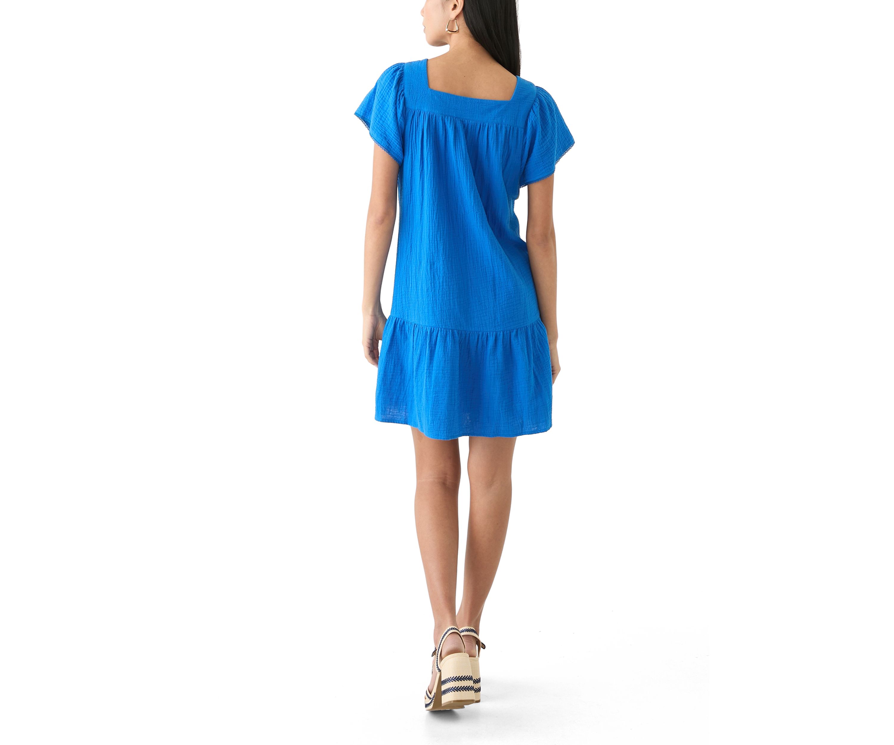 Womens Square Neck Mini Dress