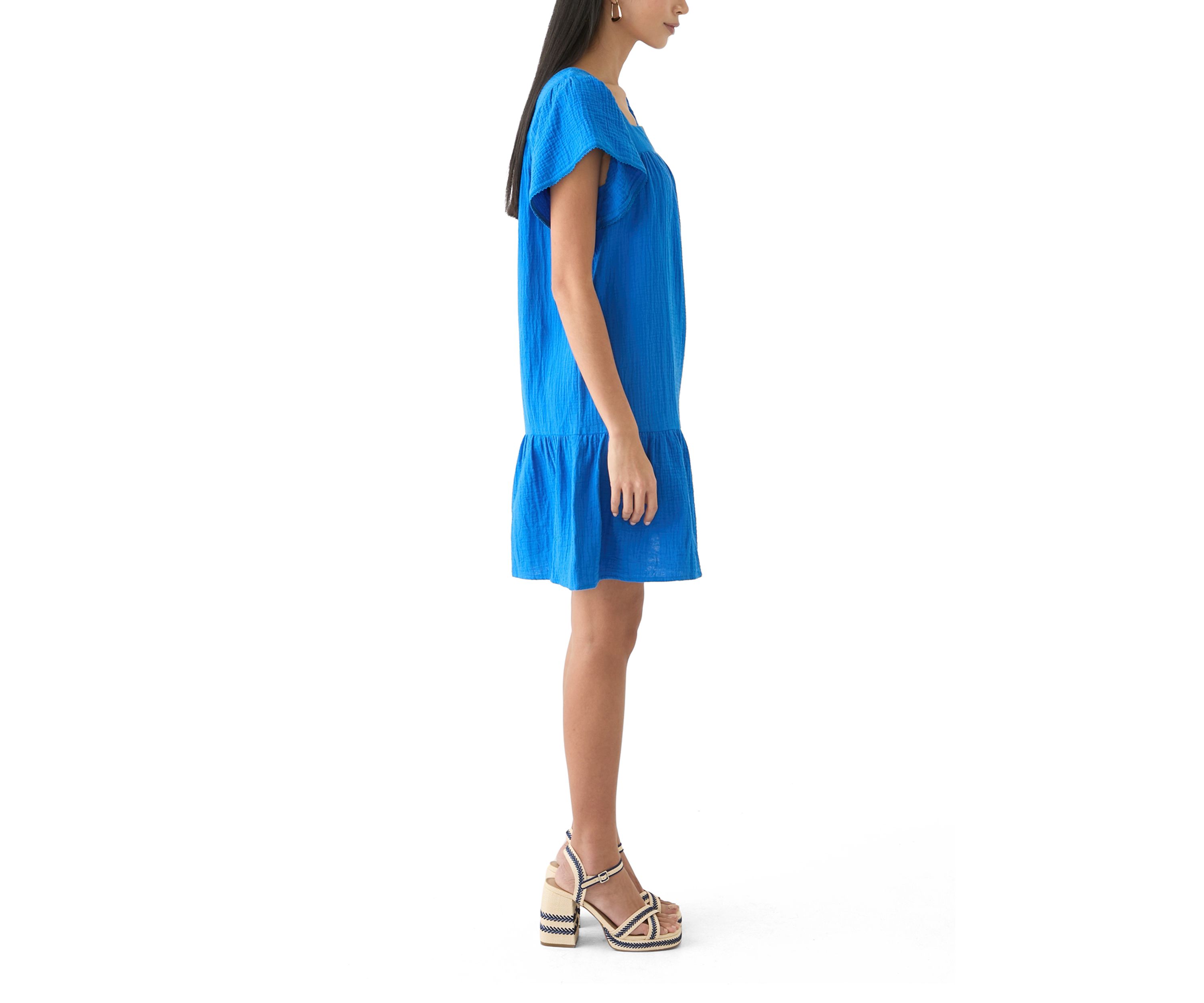 Womens Square Neck Mini Dress