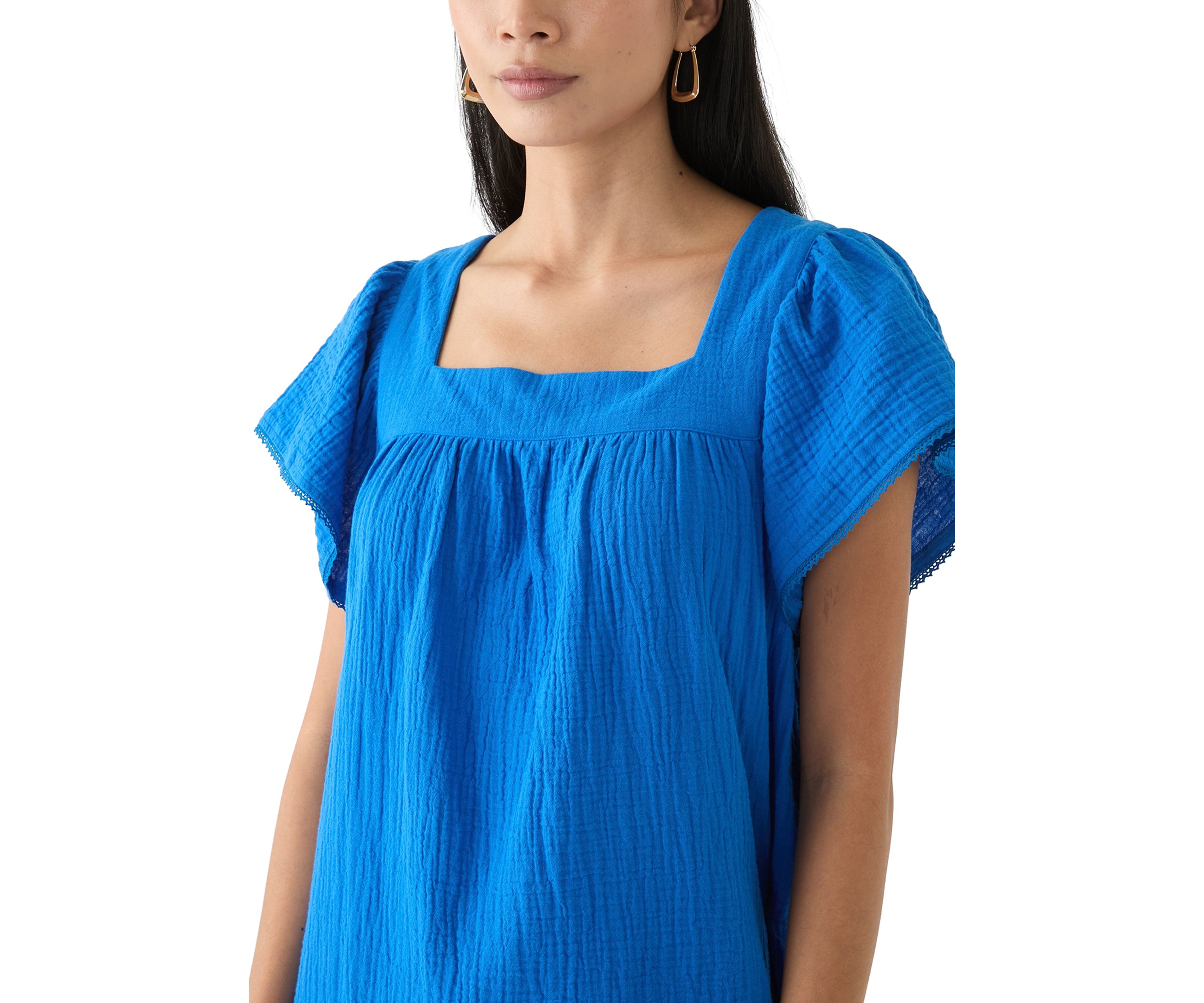 Womens Square Neck Mini Dress
