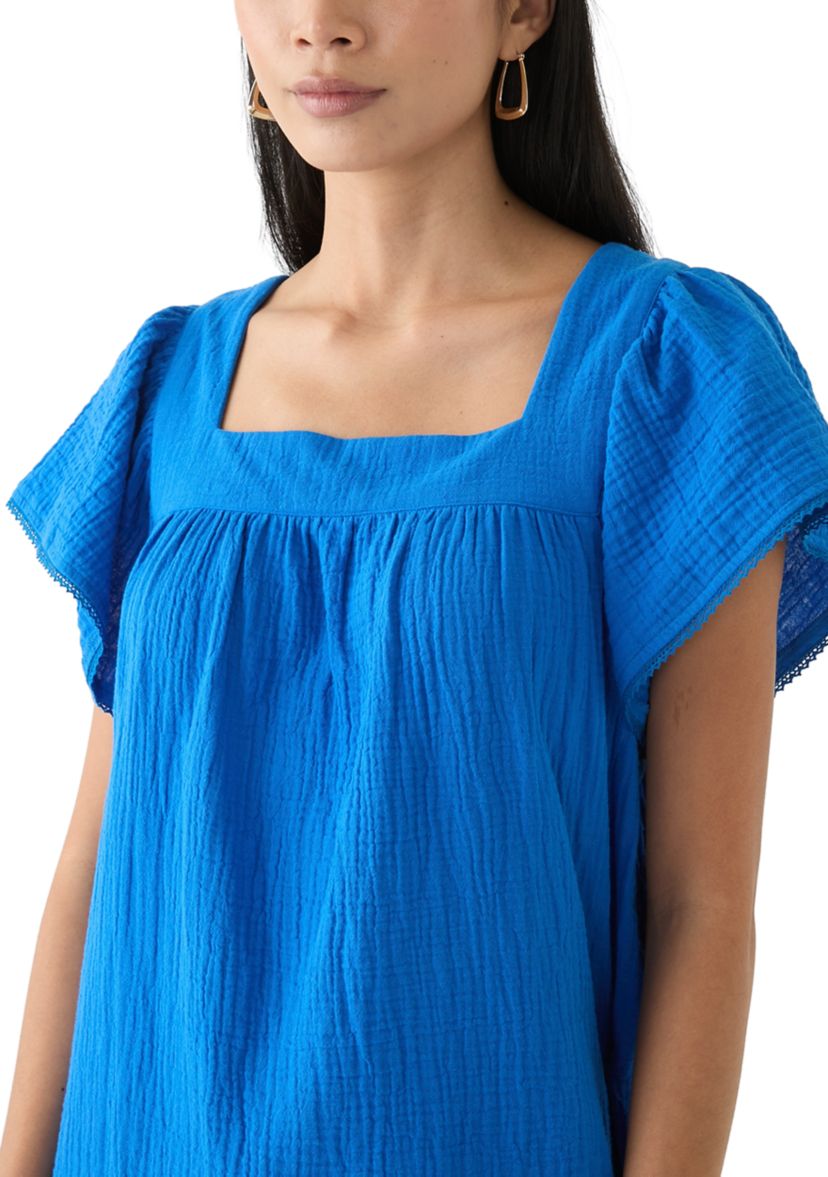 Womens Square Neck Mini Dress