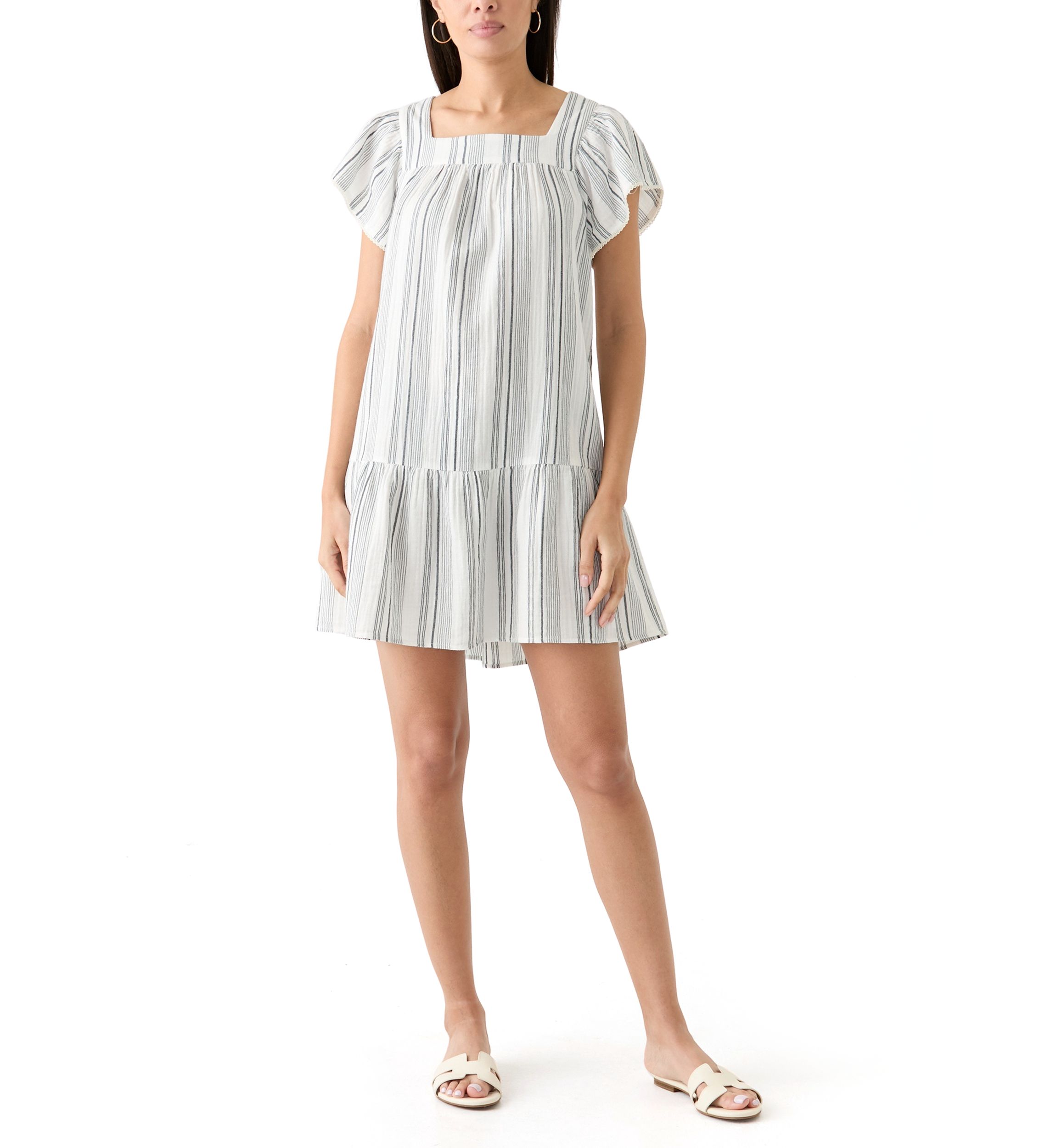 Womens Square Neck Mini Dress