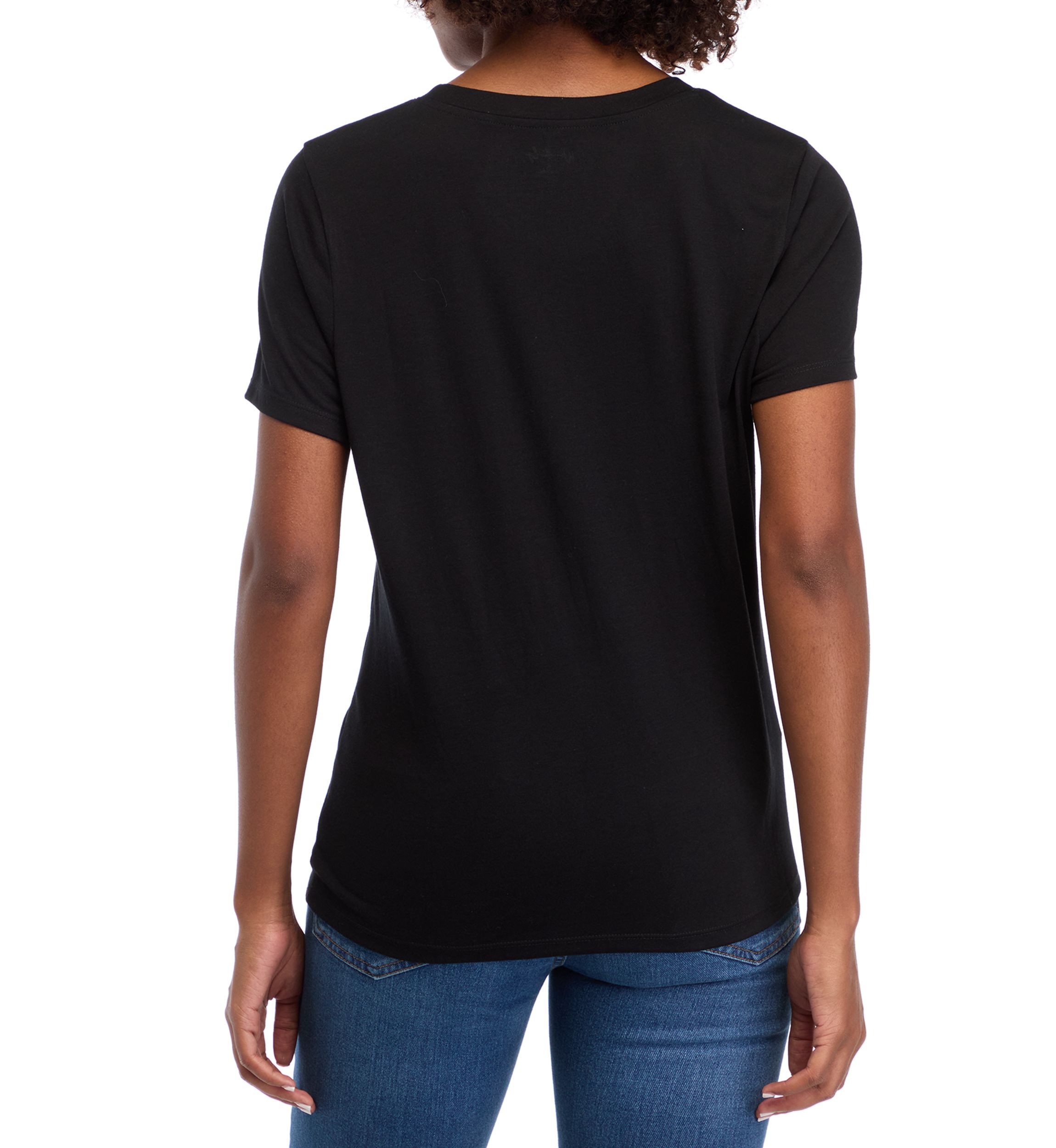 Womens Solid Short Sleeve T-Shirt