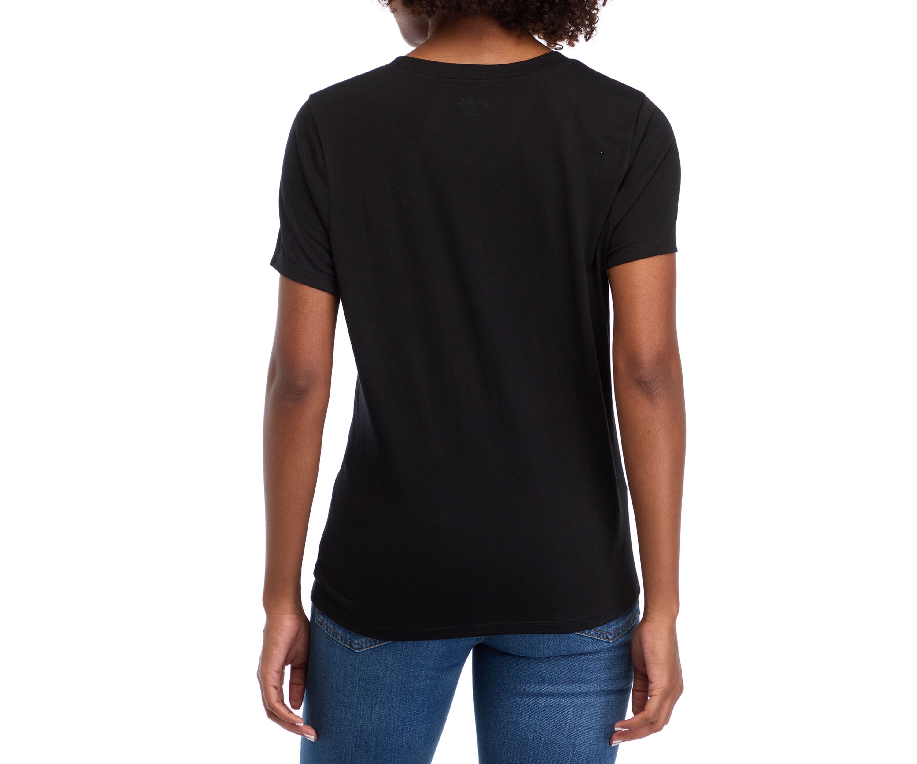 Womens Solid Short Sleeve T-Shirt