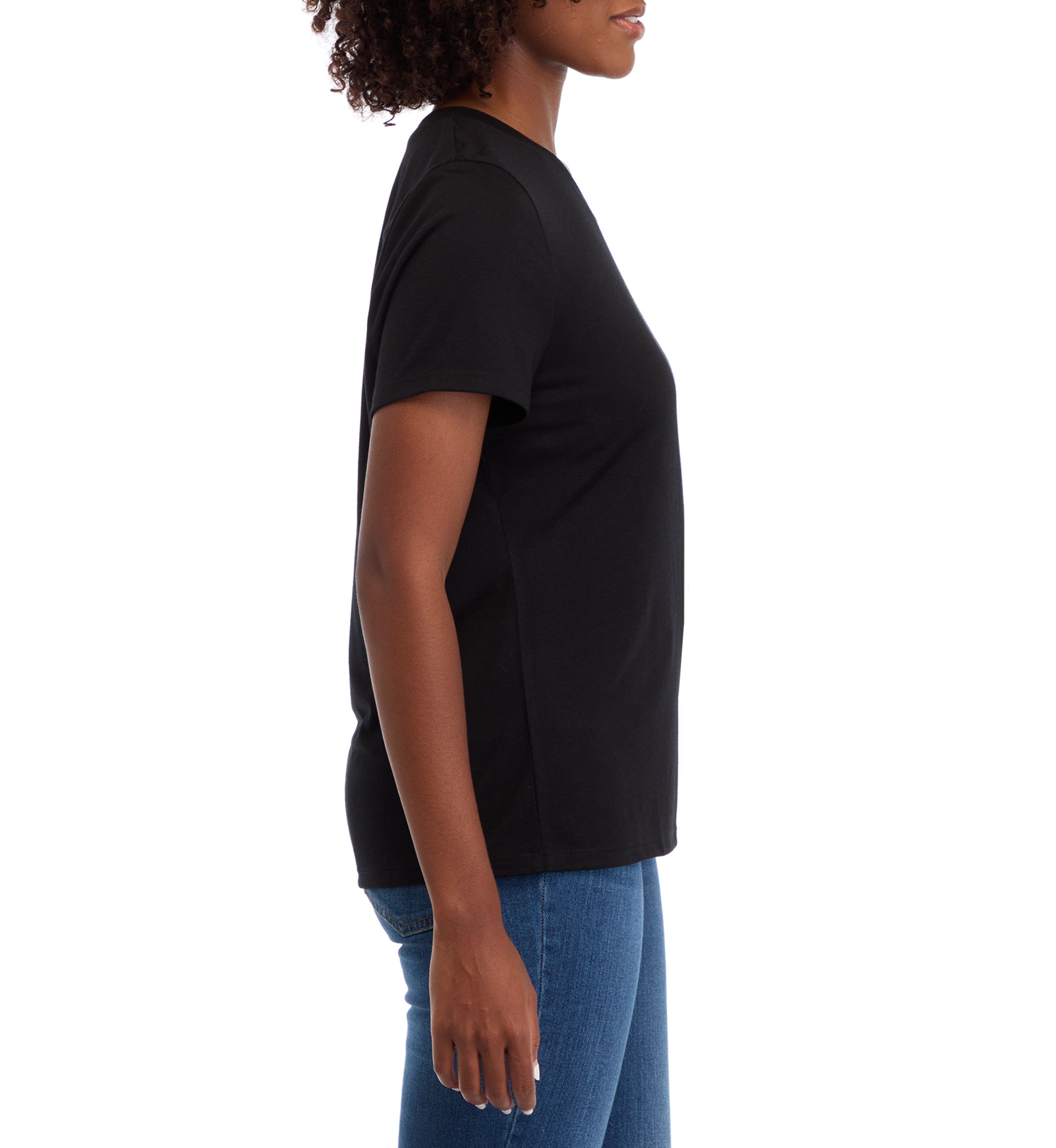 Womens Solid Short Sleeve T-Shirt