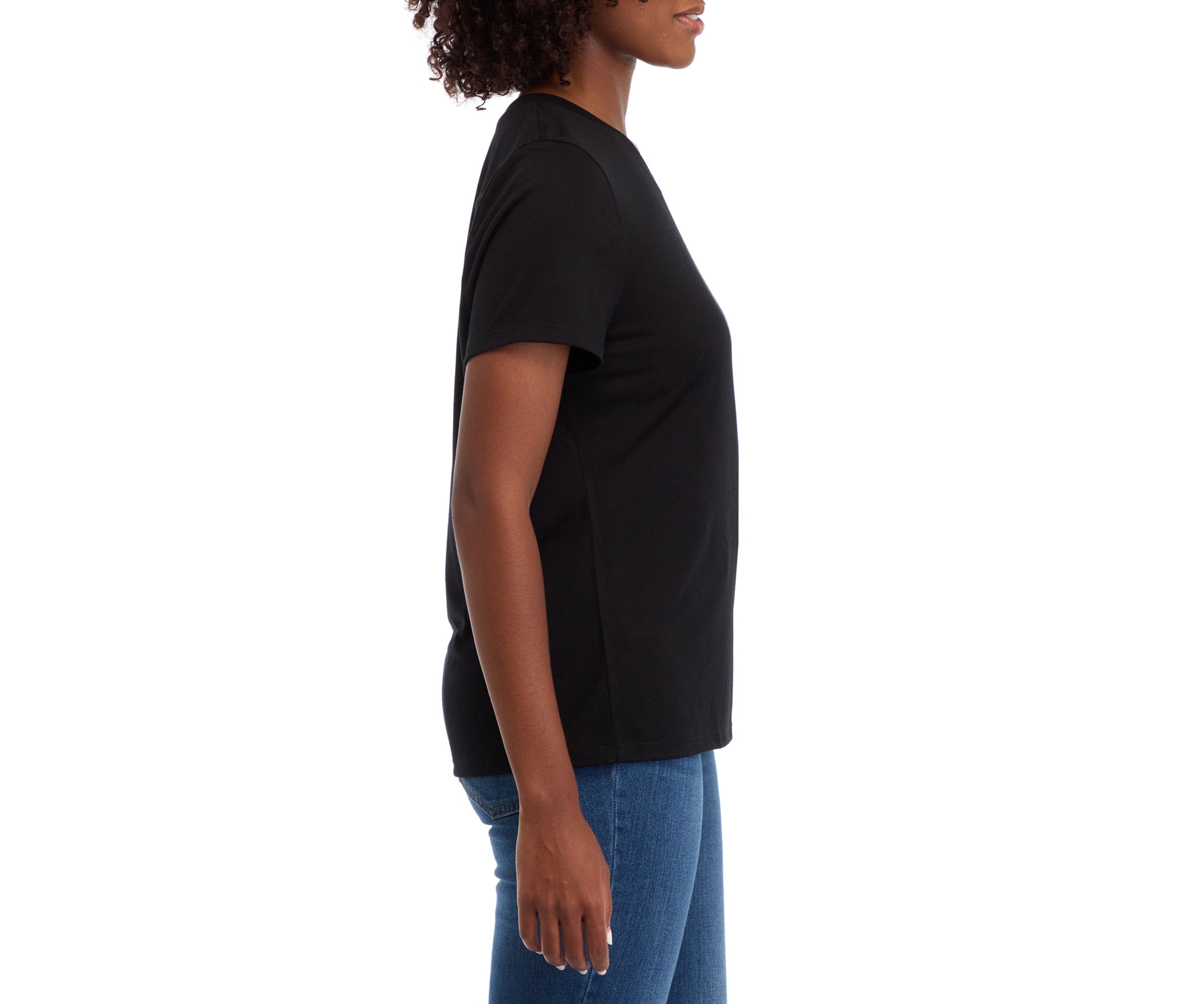 Womens Solid Short Sleeve T-Shirt