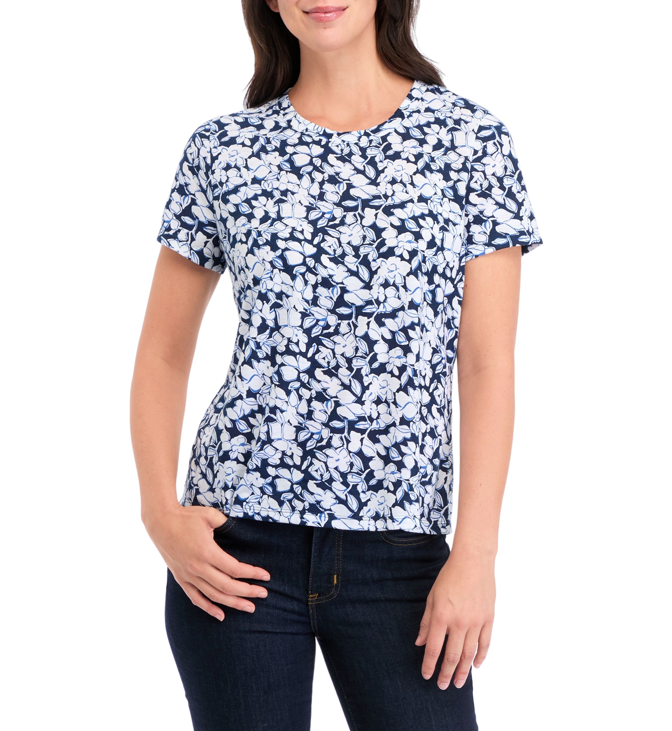 Womens Printed Short Sleeve T-Shirt