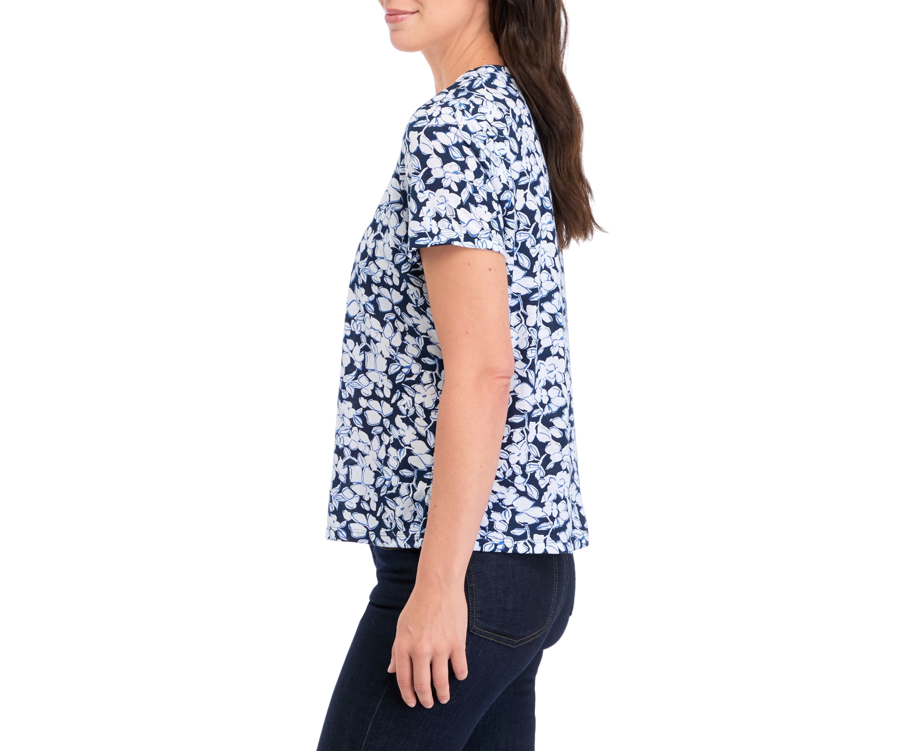 Womens Printed Short Sleeve T-Shirt