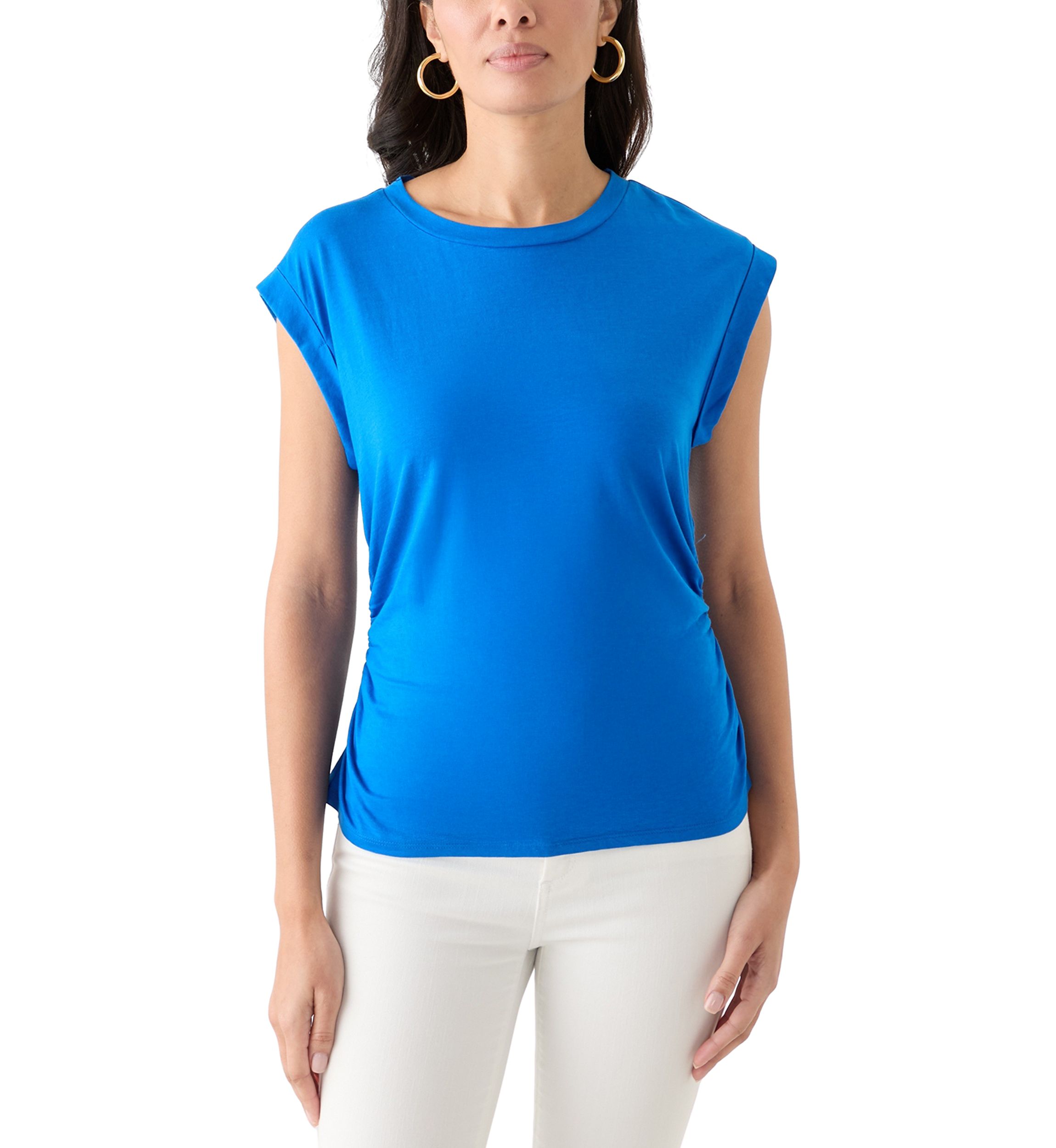 Womens Rolled Shoulder T-Shirt