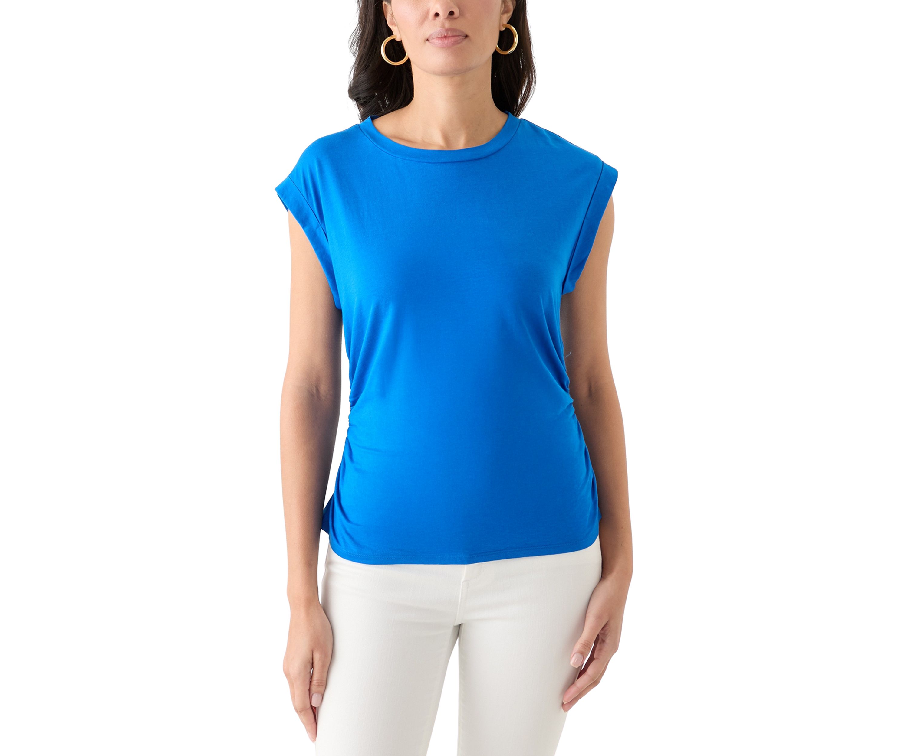 Womens Rolled Shoulder T-Shirt