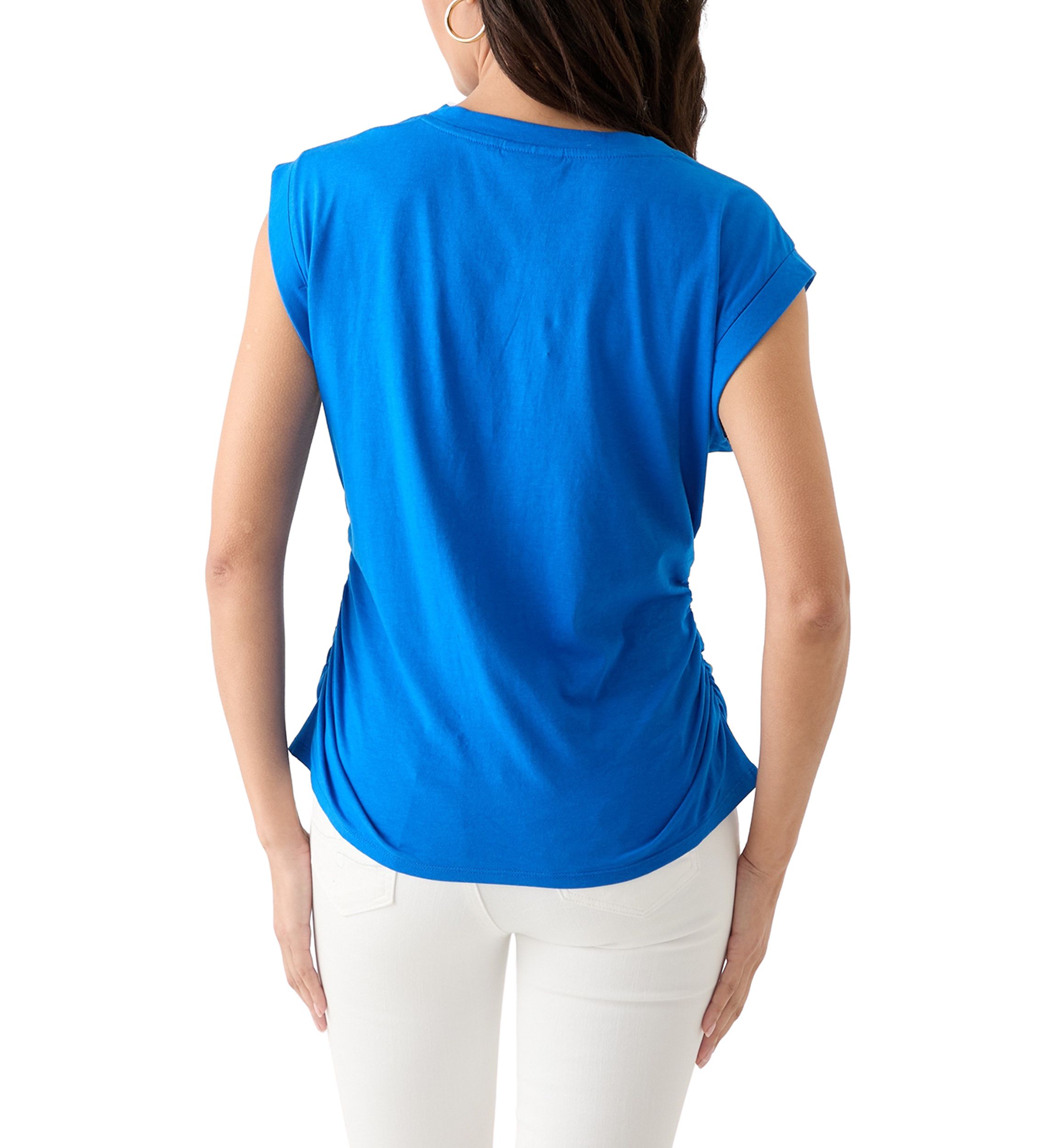 Womens Rolled Shoulder T-Shirt