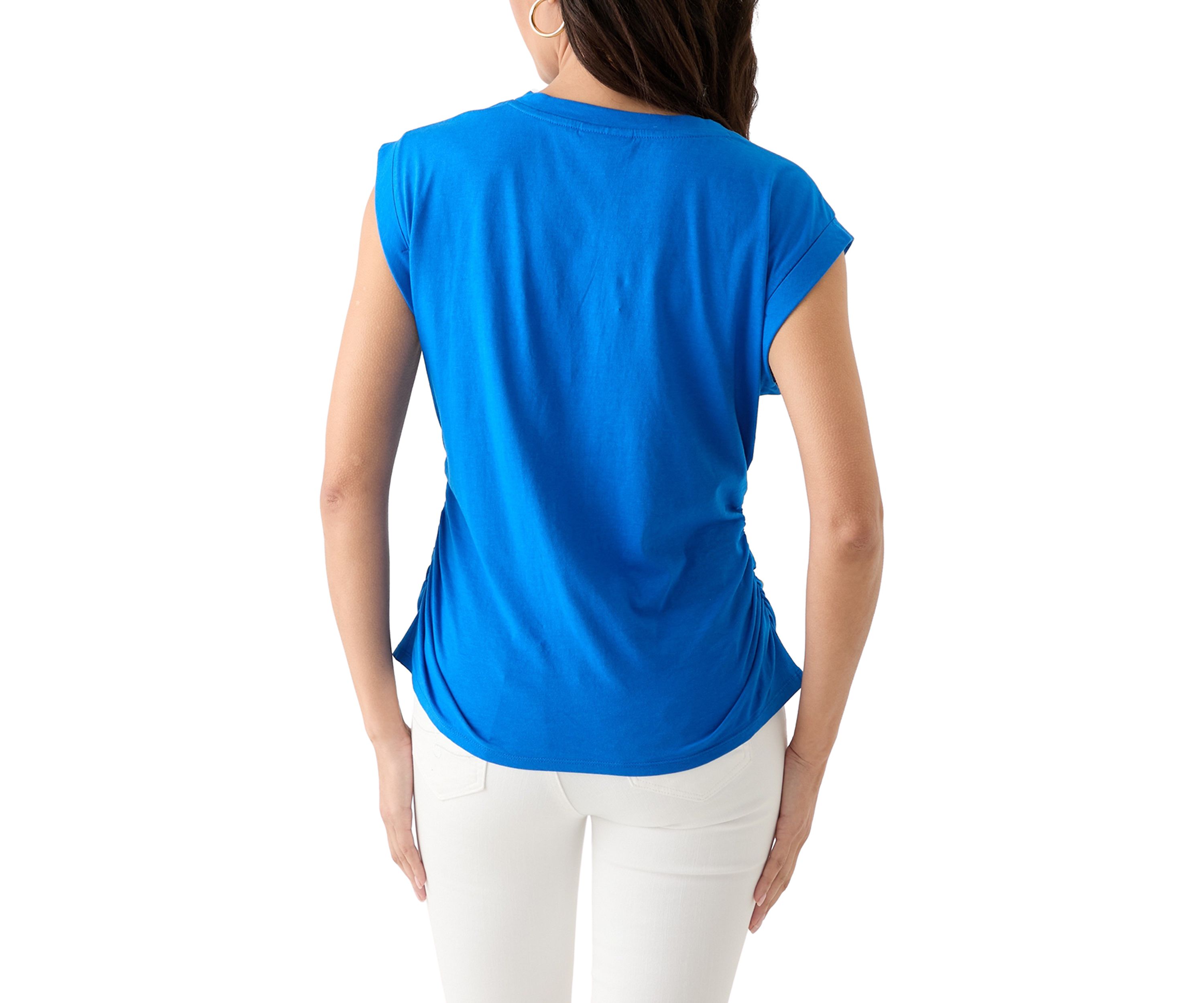 Womens Rolled Shoulder T-Shirt