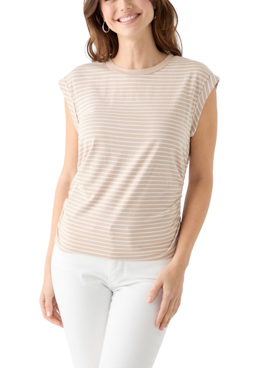 Womens Rolled Shoulder T-Shirt
