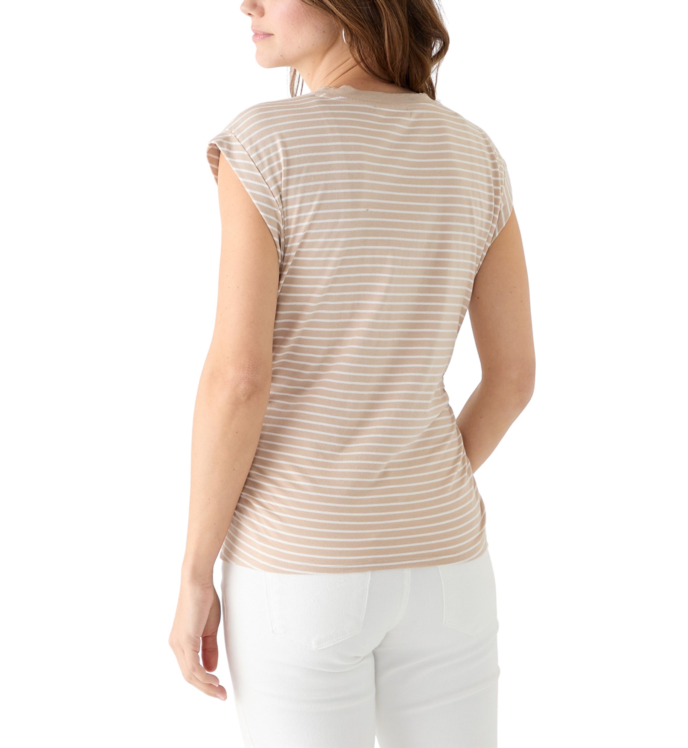Womens Rolled Shoulder T-Shirt