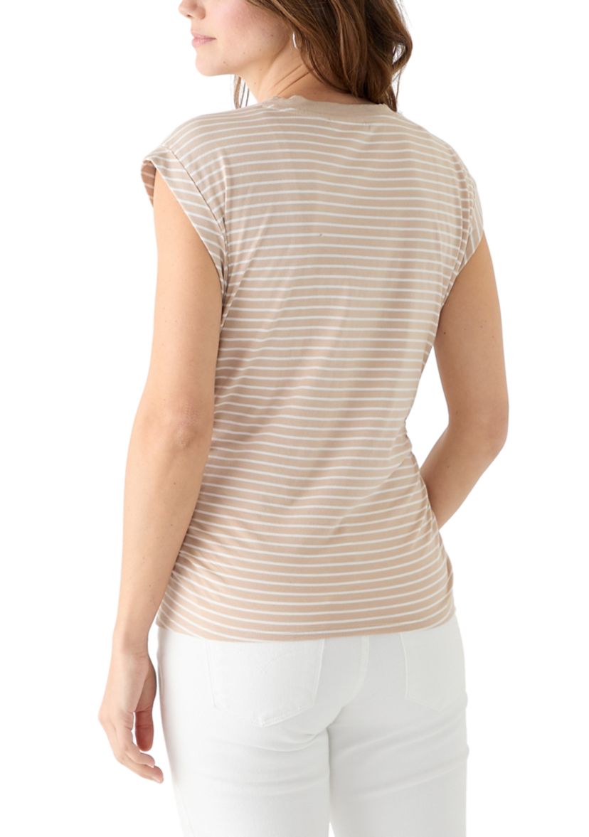Womens Rolled Shoulder T-Shirt