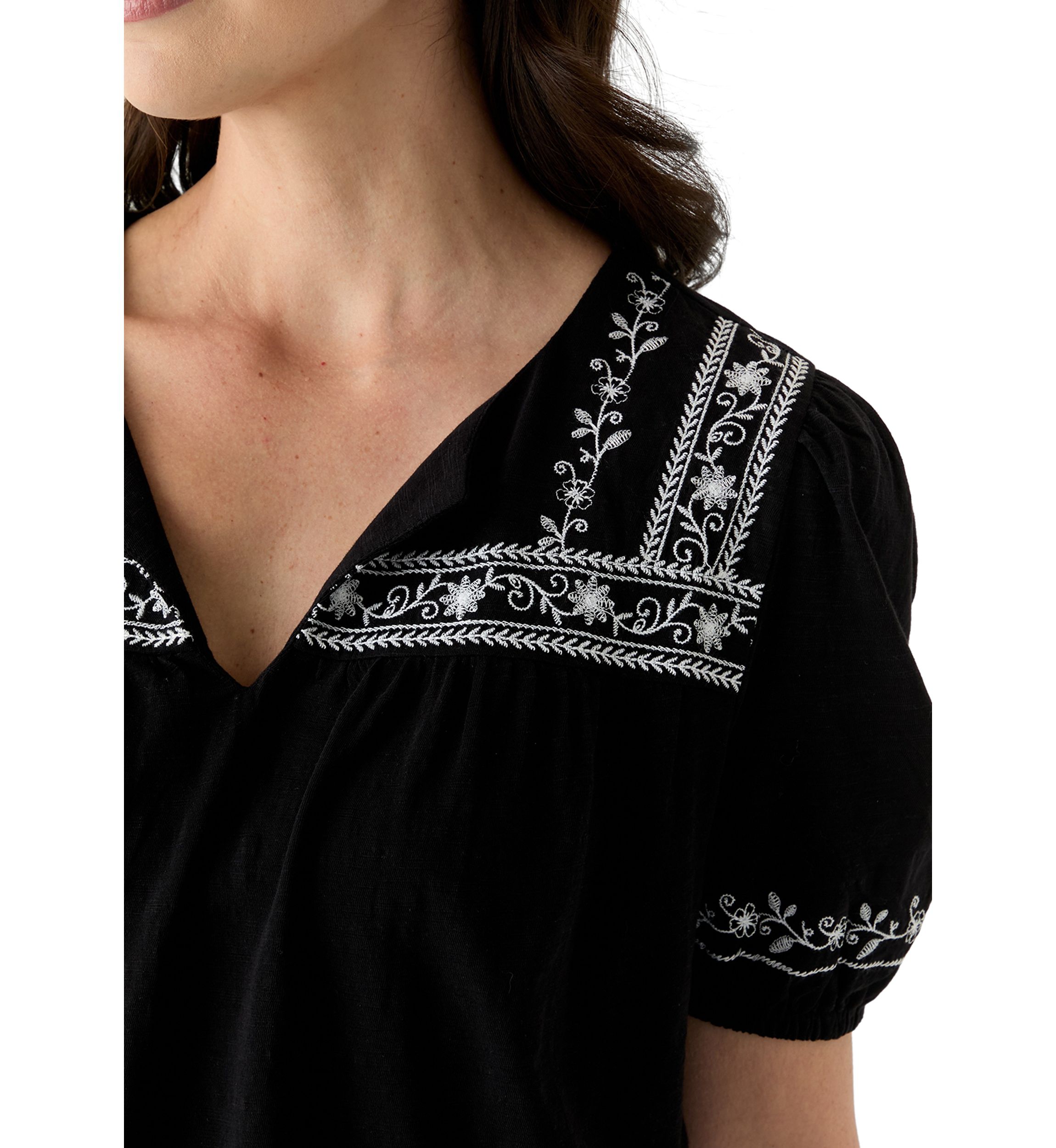 Womens Embroidered Top