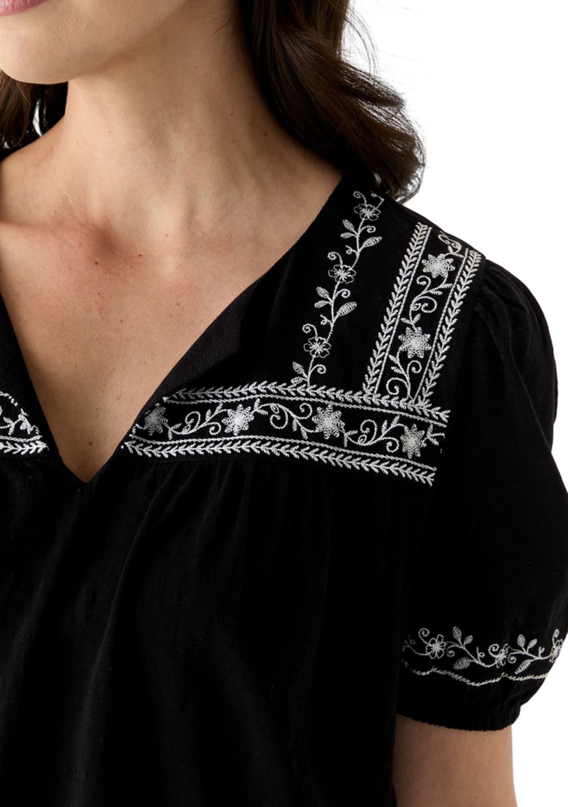 Womens Embroidered Top