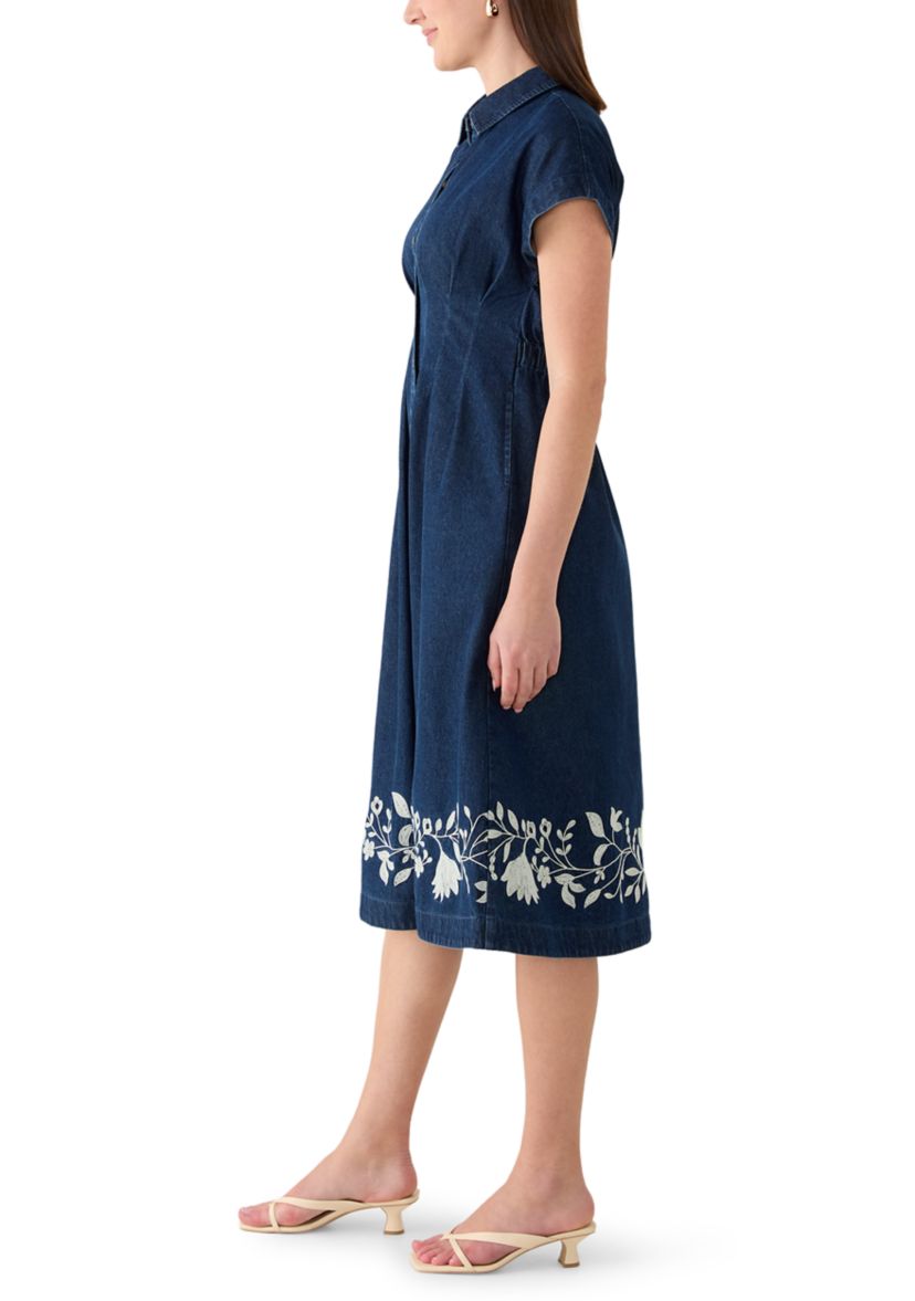 realisation par gia dress denim The Our Dreamgirls X4DFV045 Maya Bridesmaid halter neck Style:Sleevelet