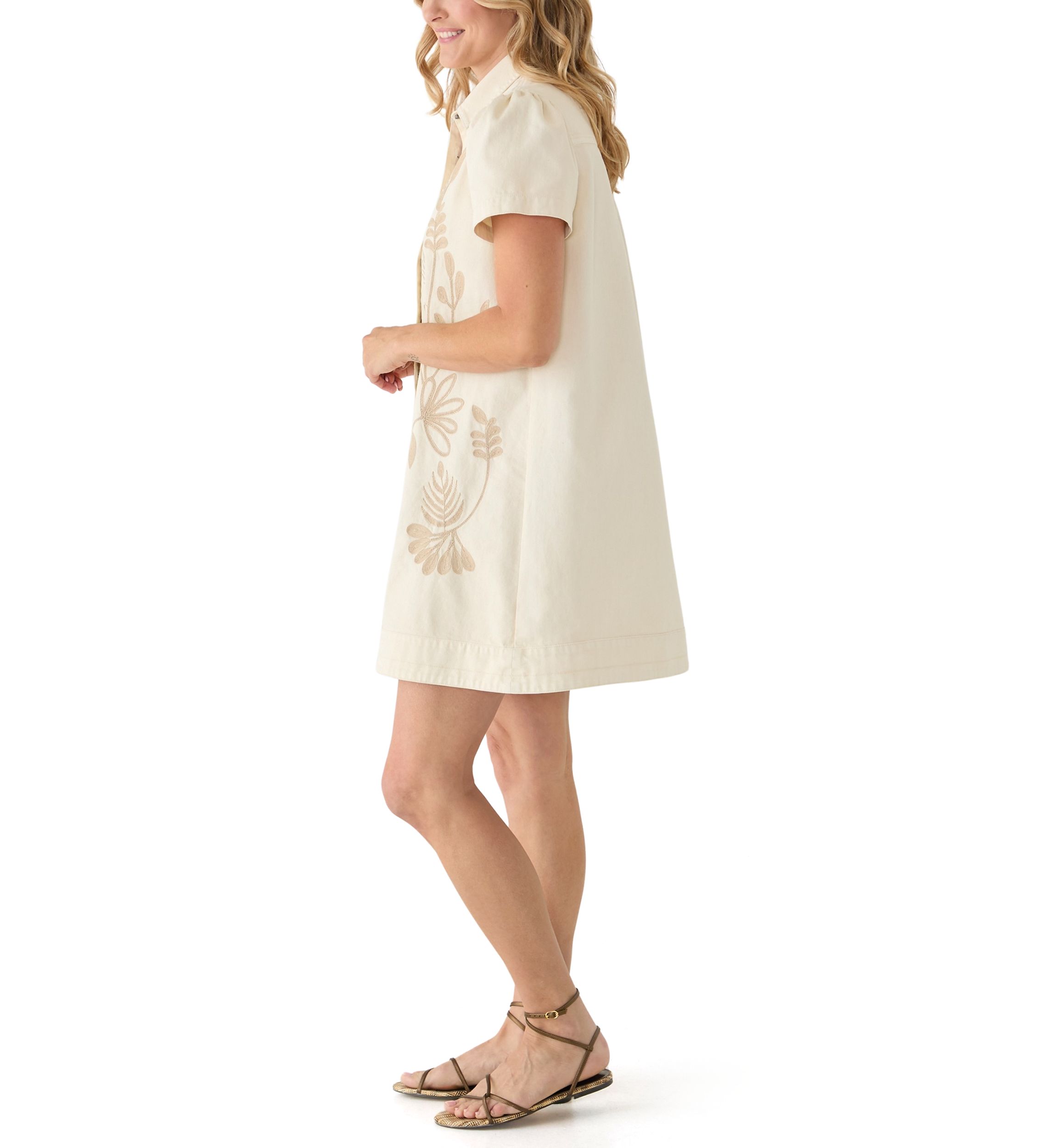 zimmermann denim dress EMBELLISHED GISELLE Fog Denim Midi Women's Dress with Slit  Steve Madden