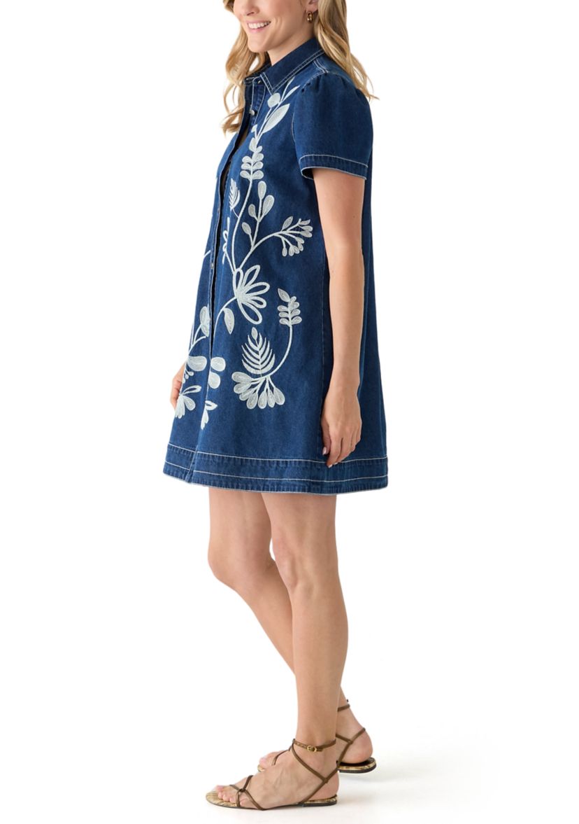 acid wash denim skater dress Spaghetti Strap Button Mini This dress is everything rrp_$149.9 Size:10 (uk 12) Free People Just Jill
