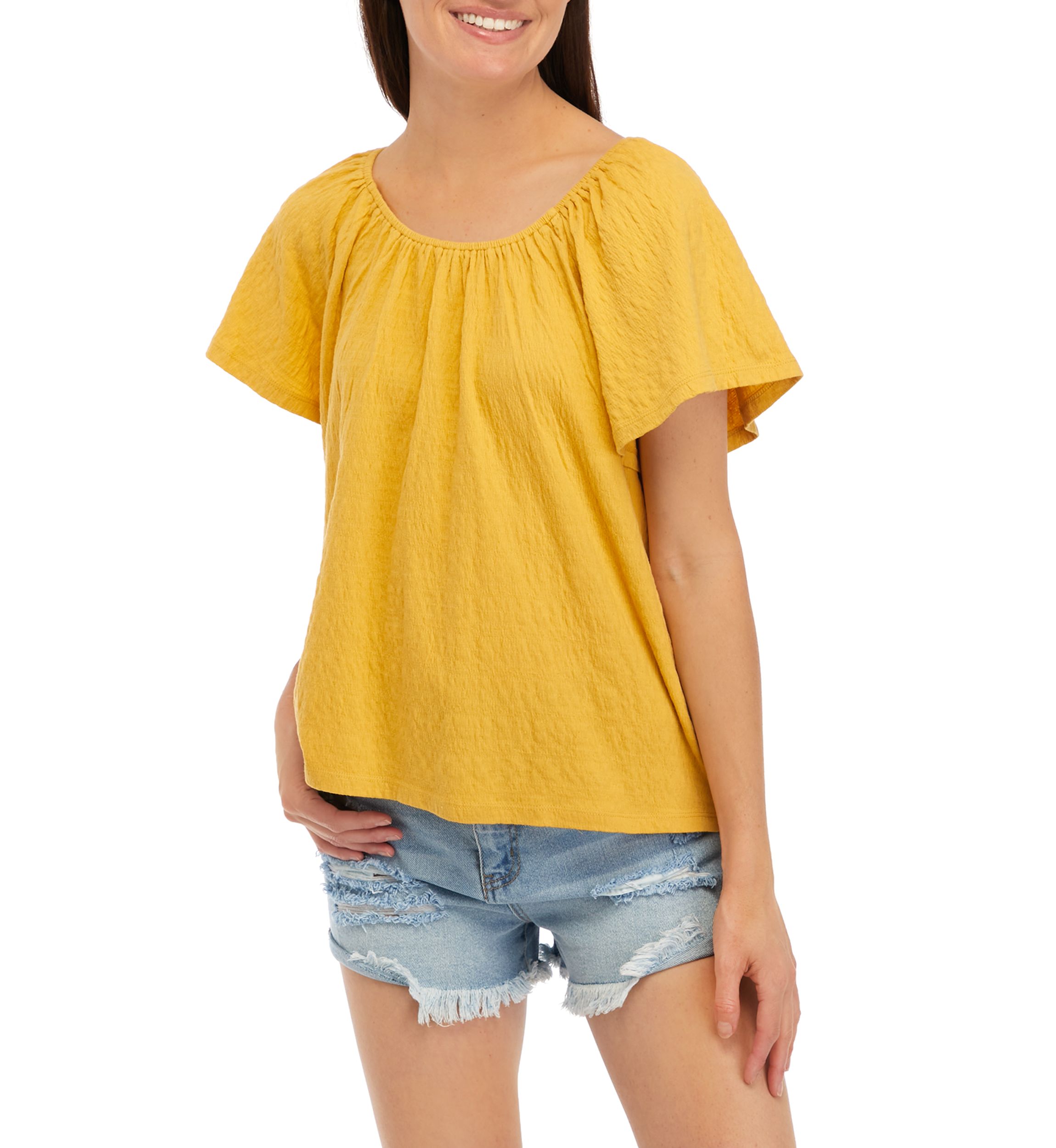 Petite Short Sleeve Swing Top