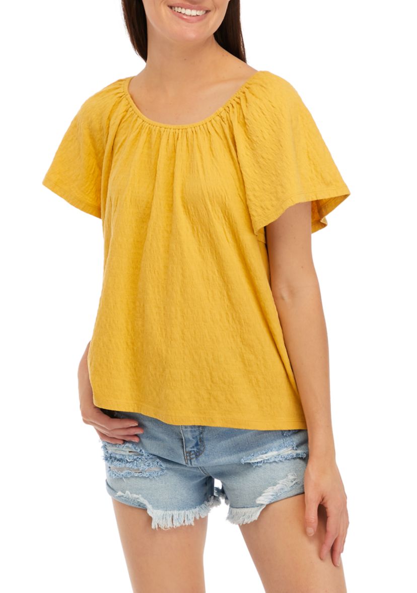 Petite Short Sleeve Swing Top