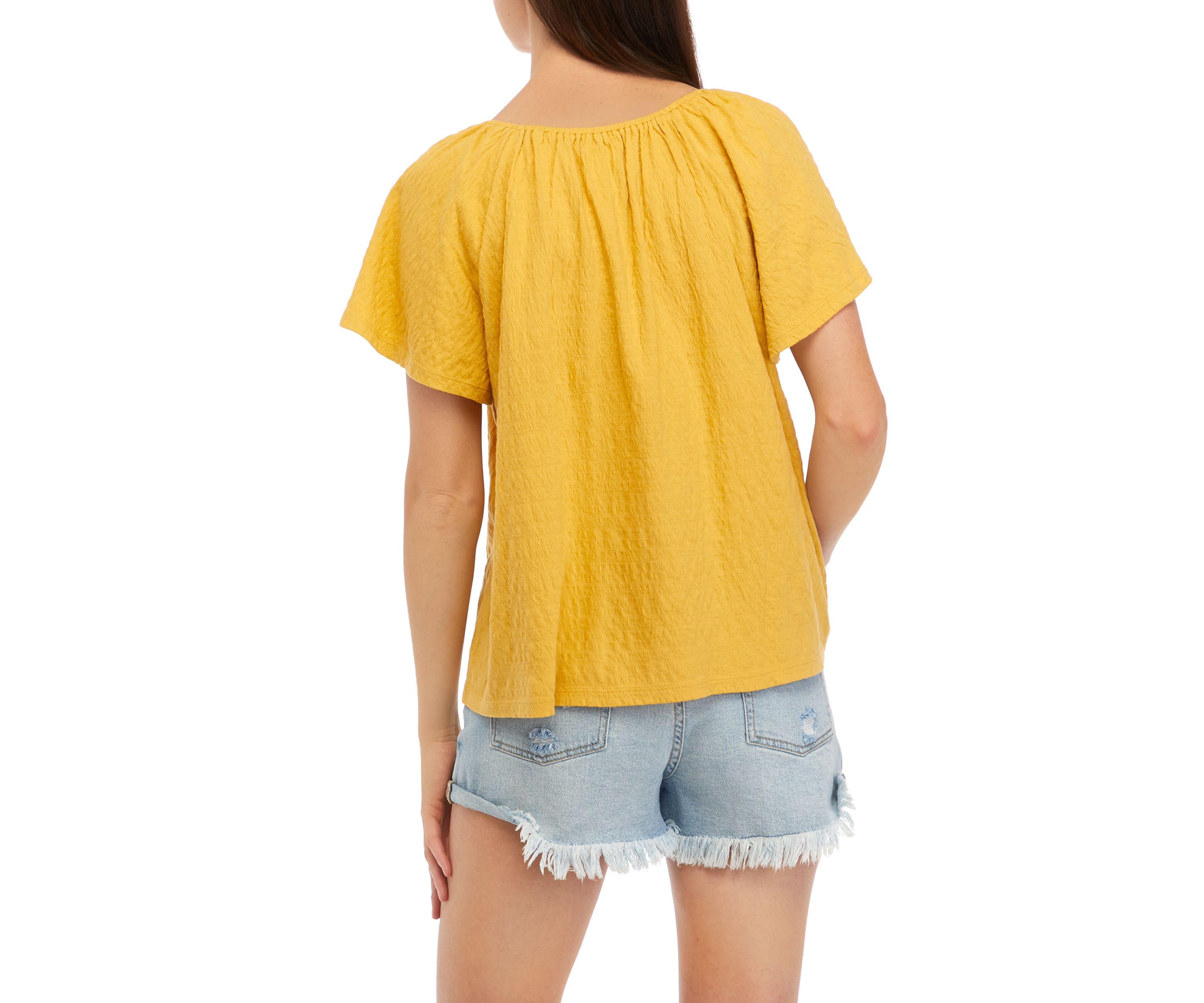 Petite Short Sleeve Swing Top