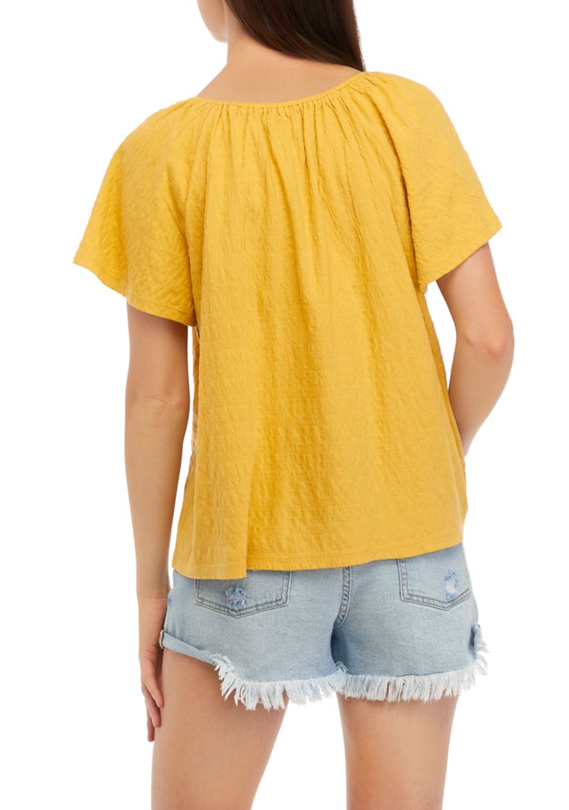 Petite Short Sleeve Swing Top
