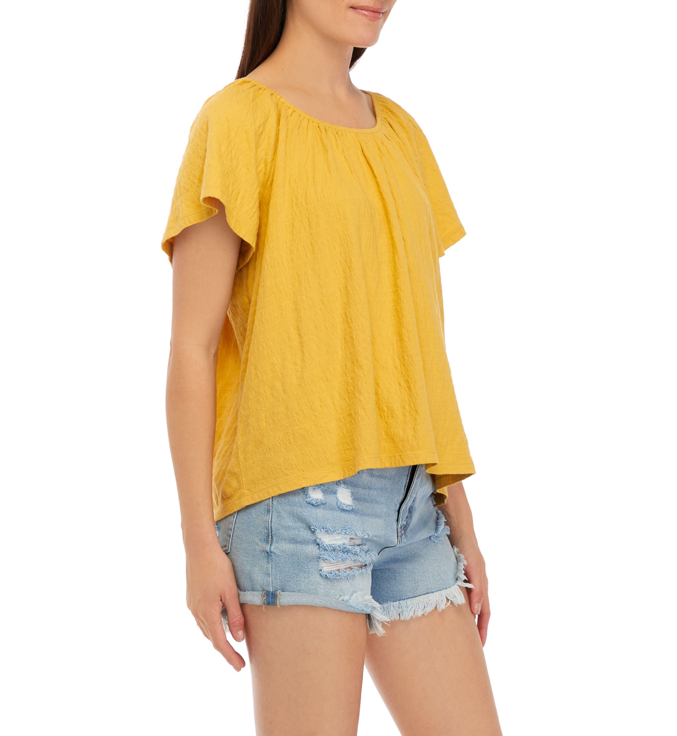 Petite Short Sleeve Swing Top