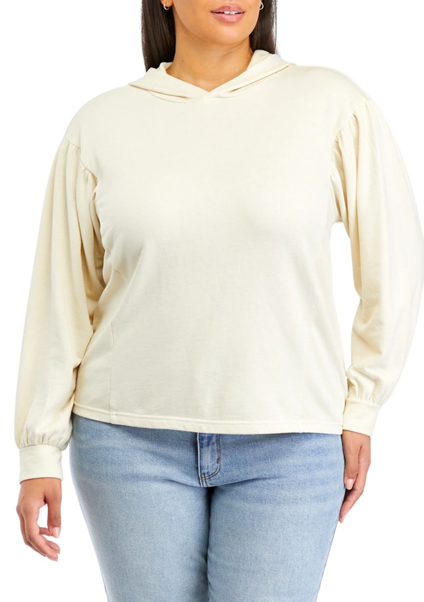 Plus Size Seamed Hoodie