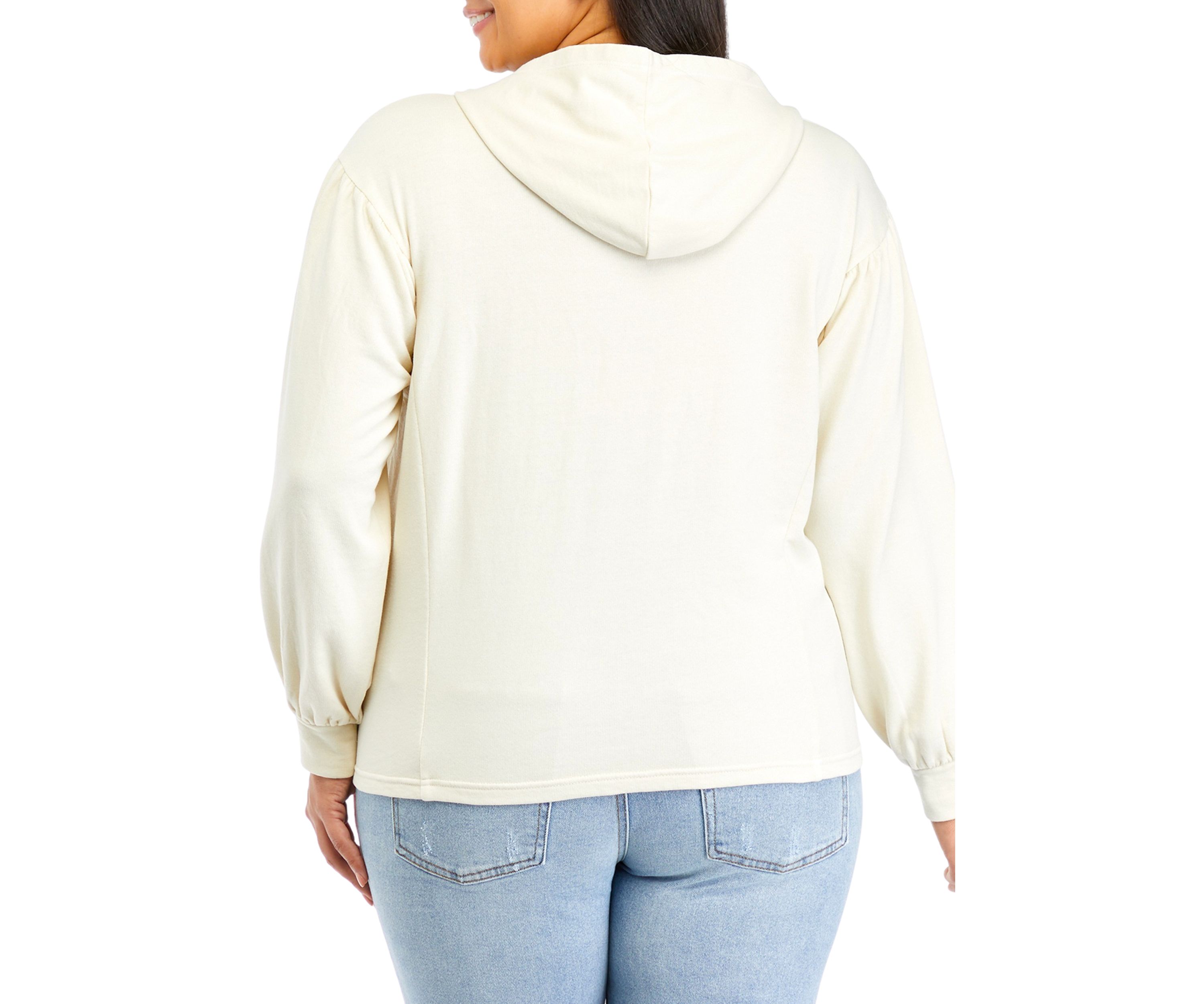 Plus Size Seamed Hoodie