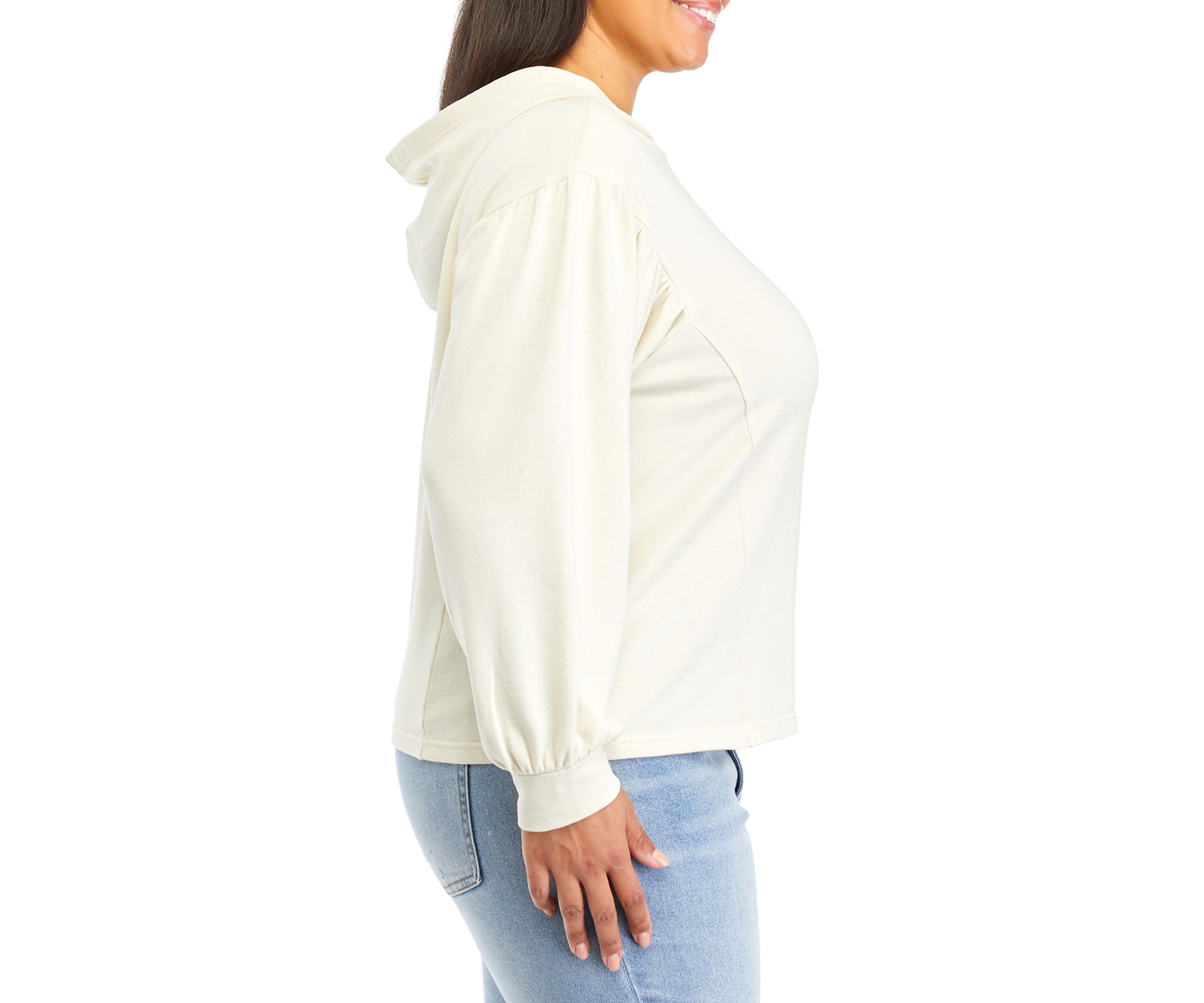 Plus Size Seamed Hoodie