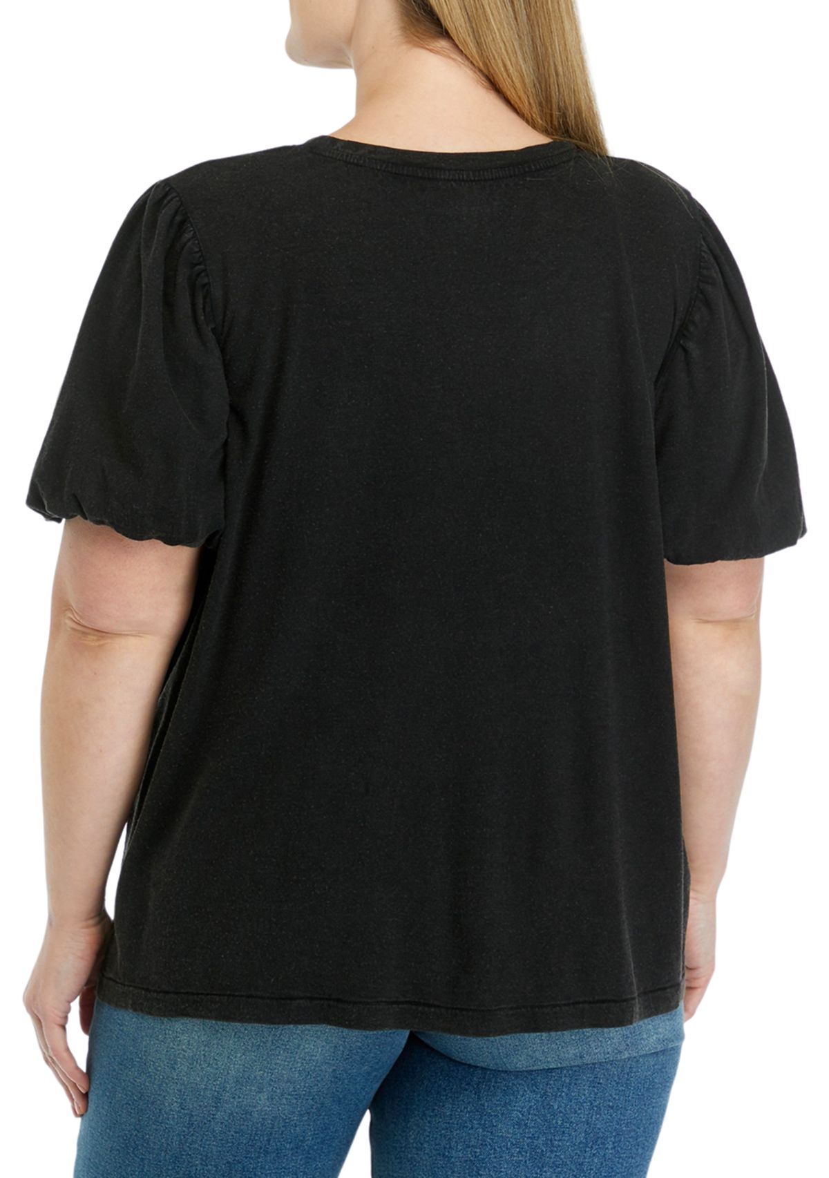 Plus Size Puff Sleeve Top