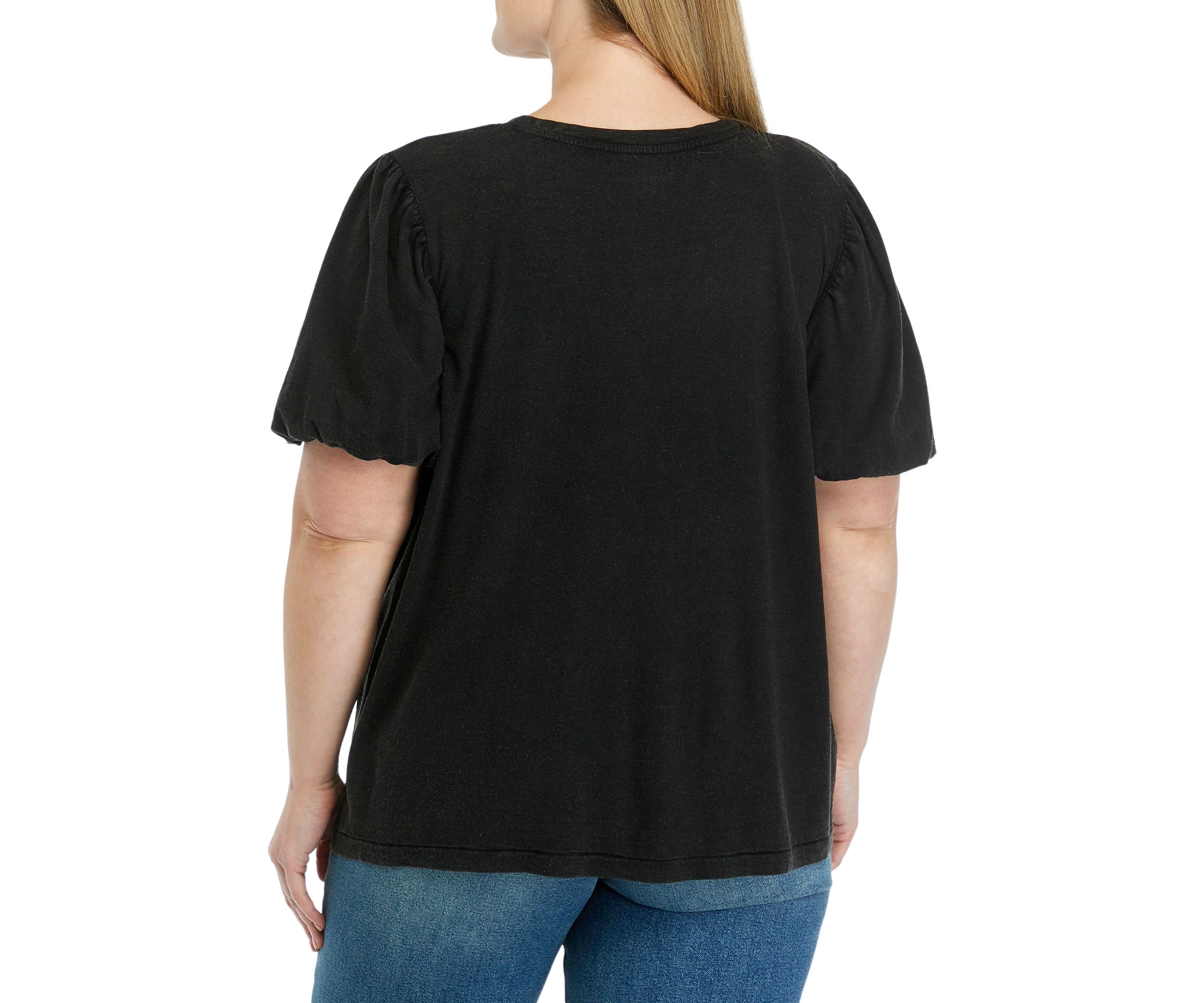 Plus Size Puff Sleeve Top