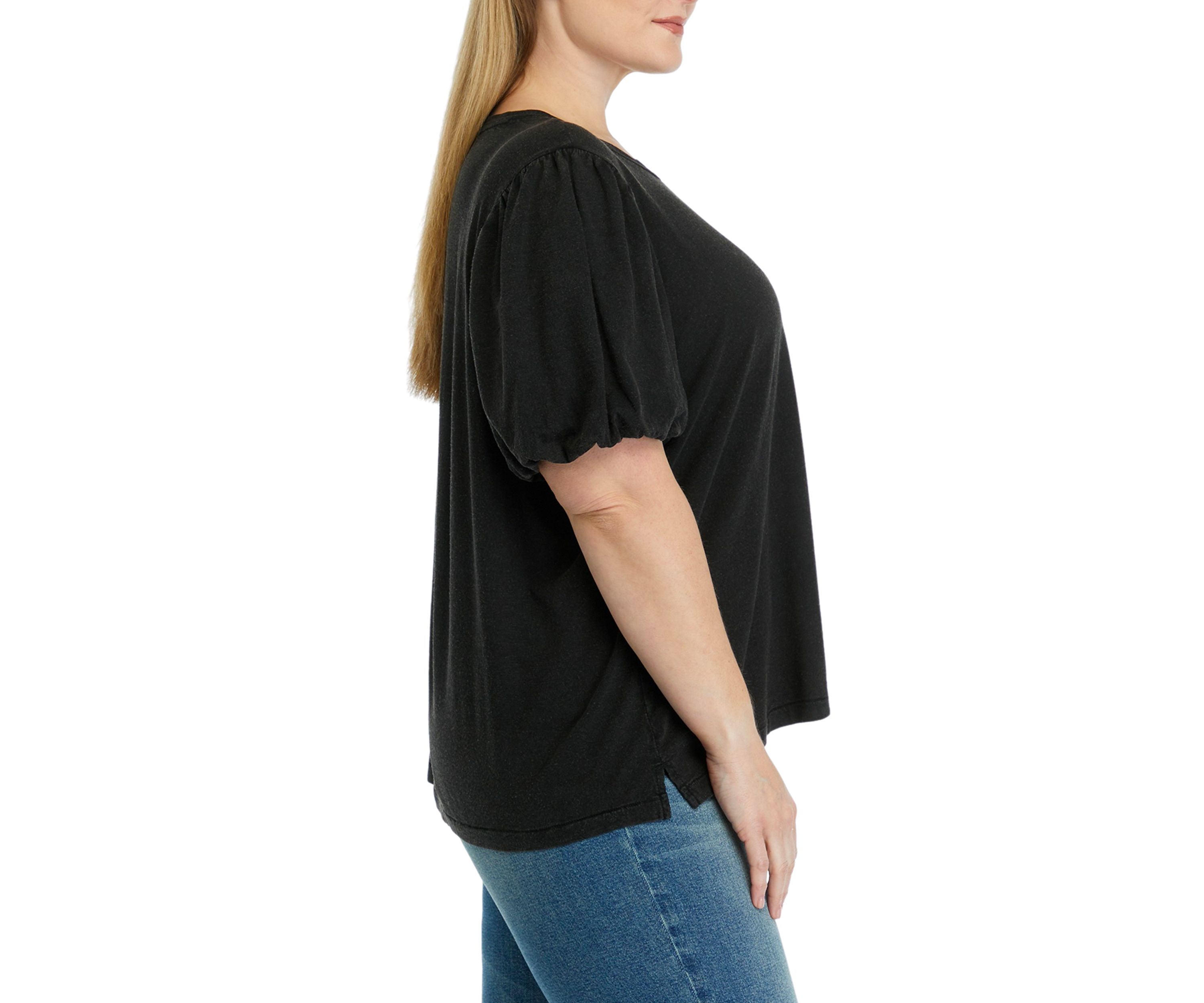 Plus Size Puff Sleeve Top