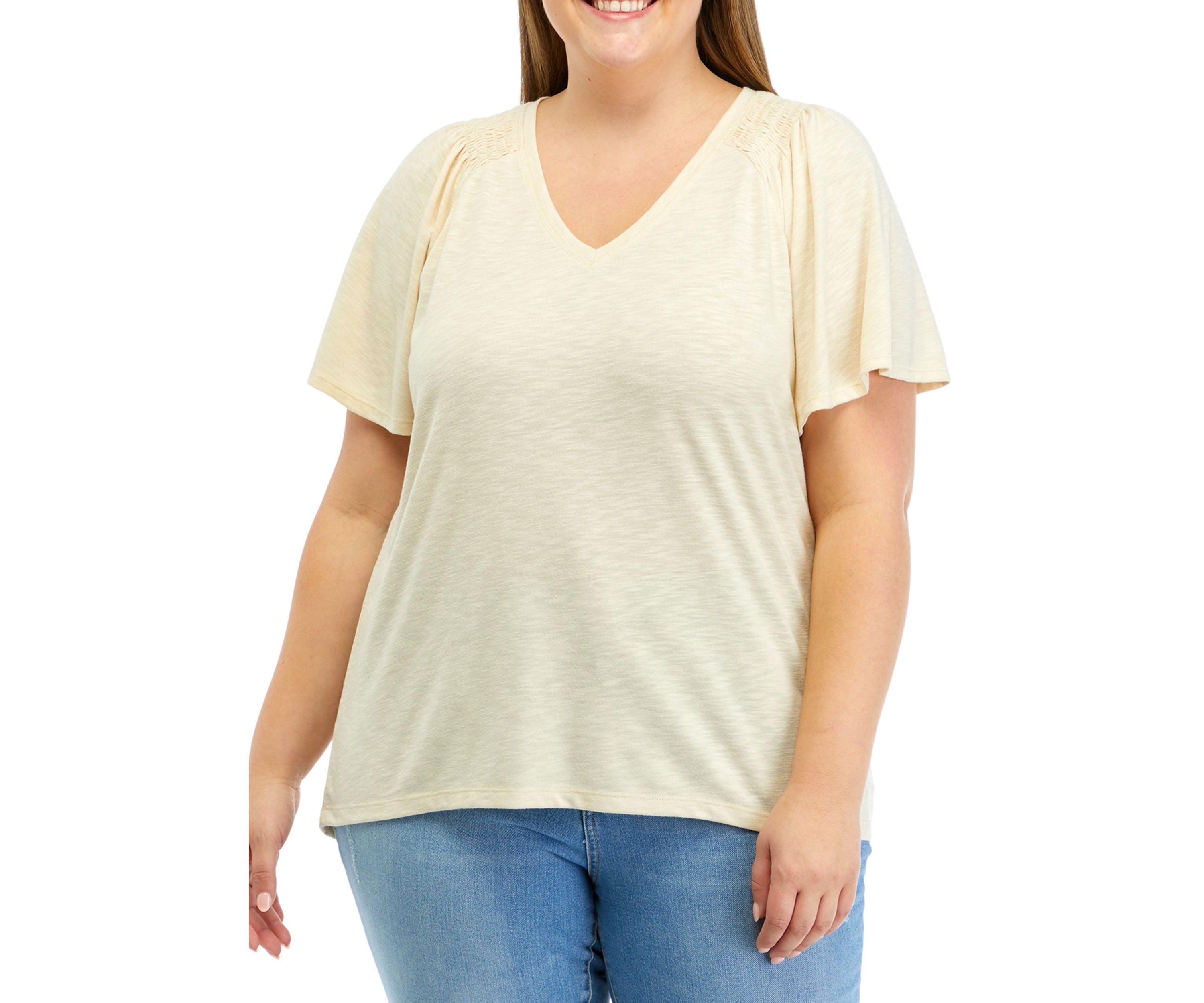 Plus Size Solid T-Shirt