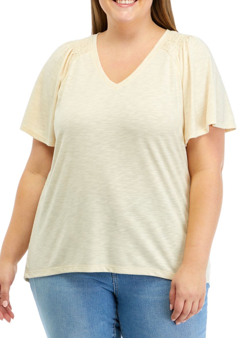 Plus Size Solid T-Shirt