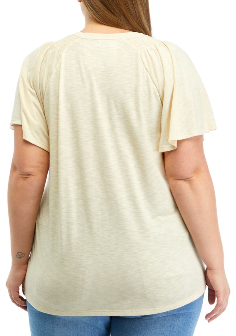 Plus Size Solid T-Shirt